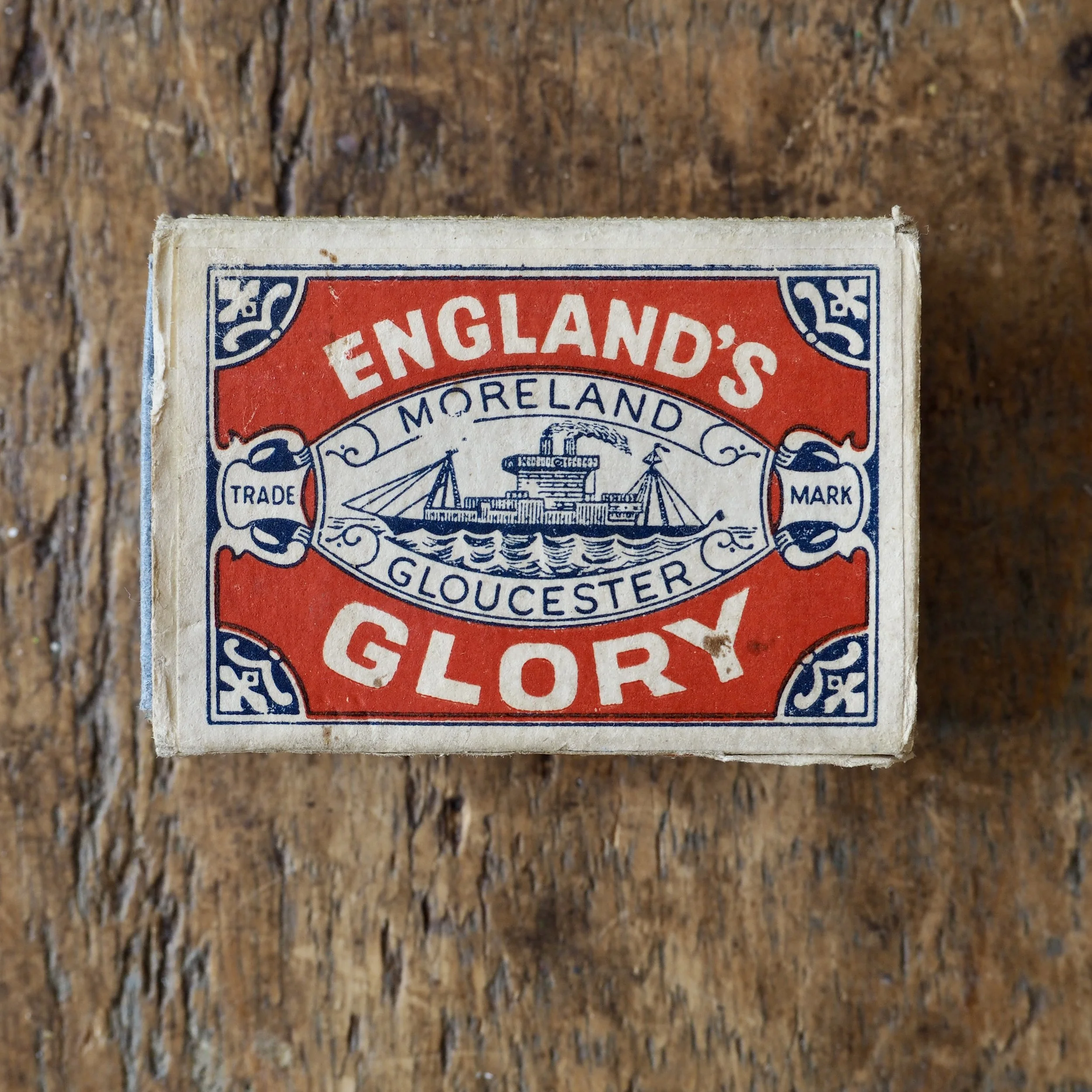 vintage England Glory matchbox diorama