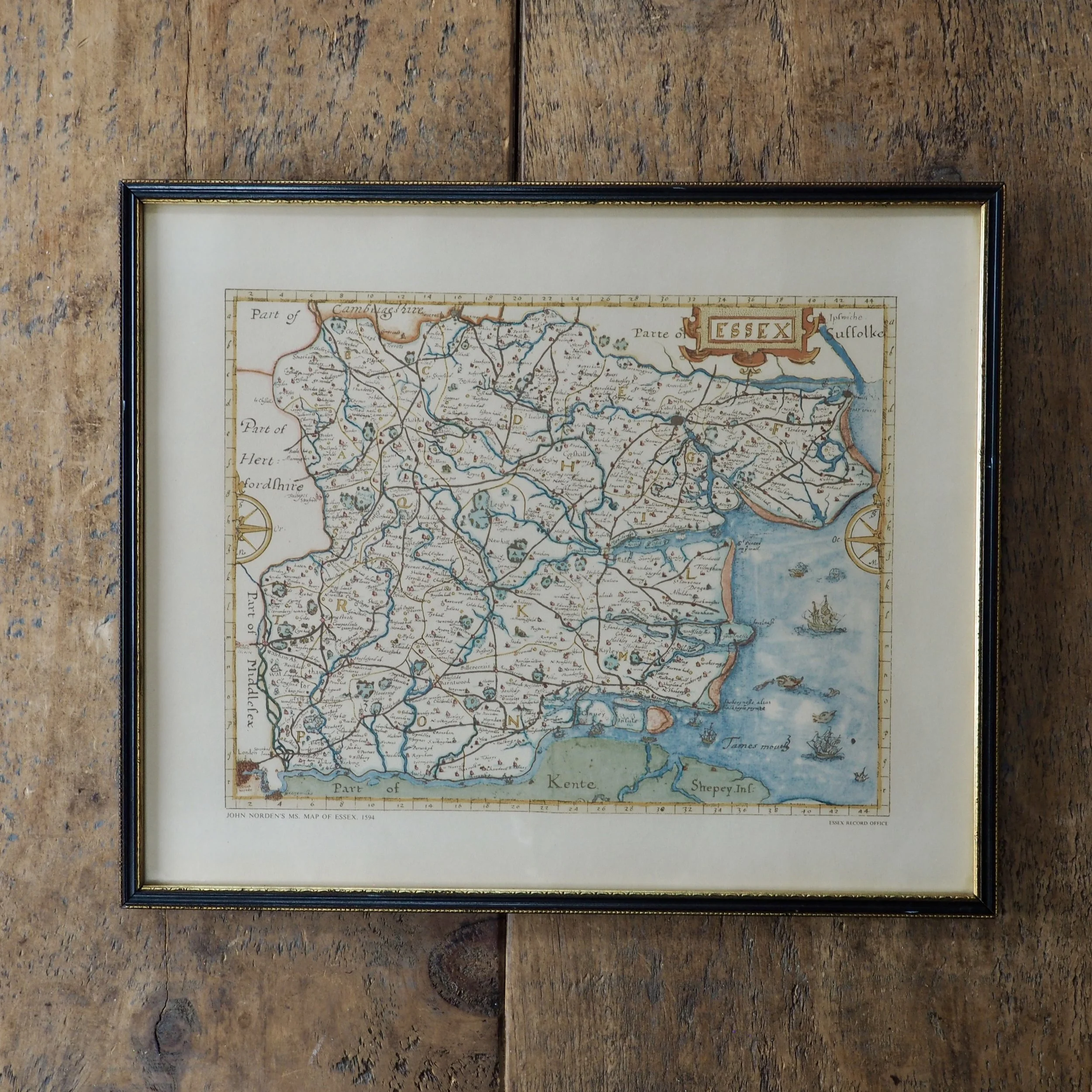 John Norden’s vintage map of Essex