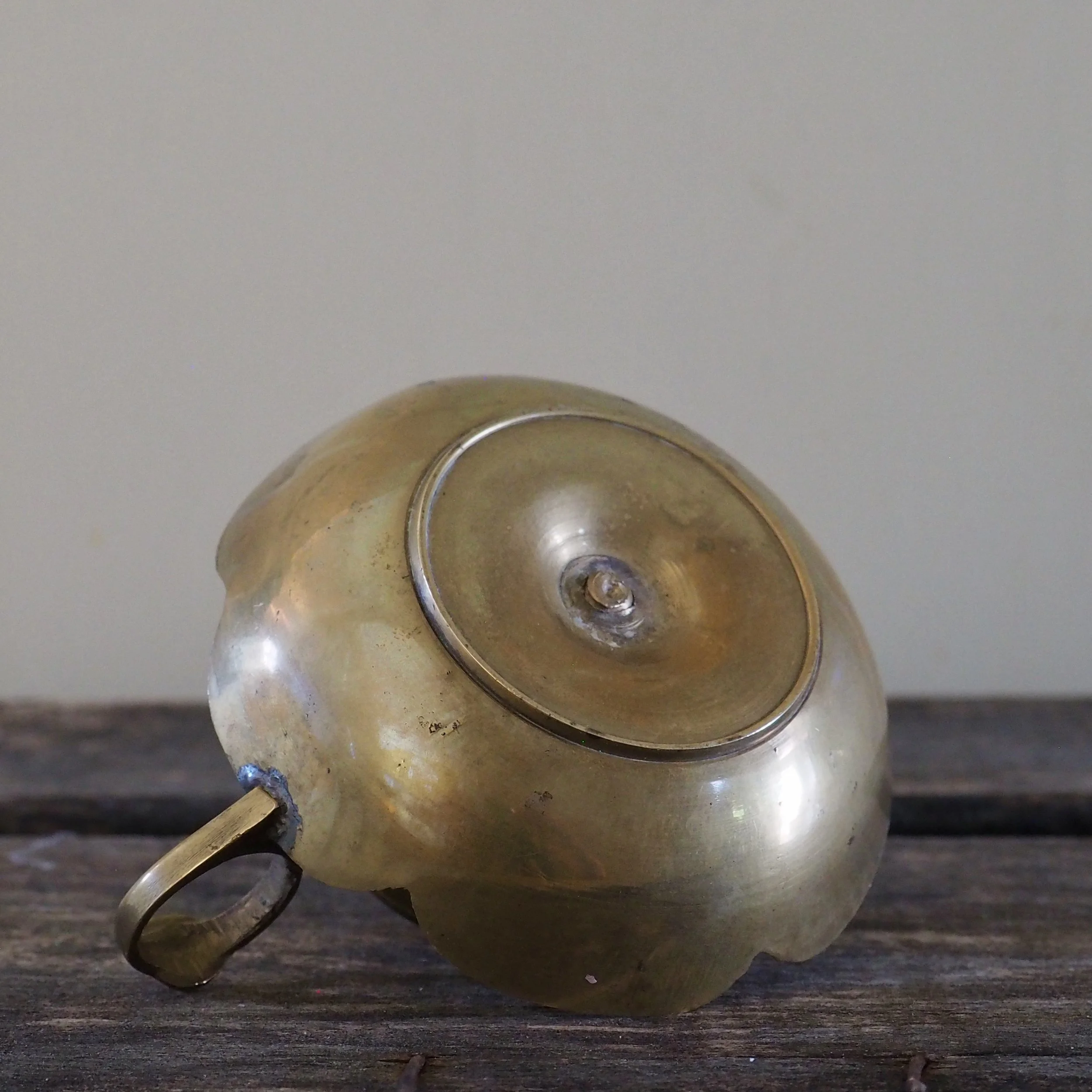 small vintage copper chamberstick