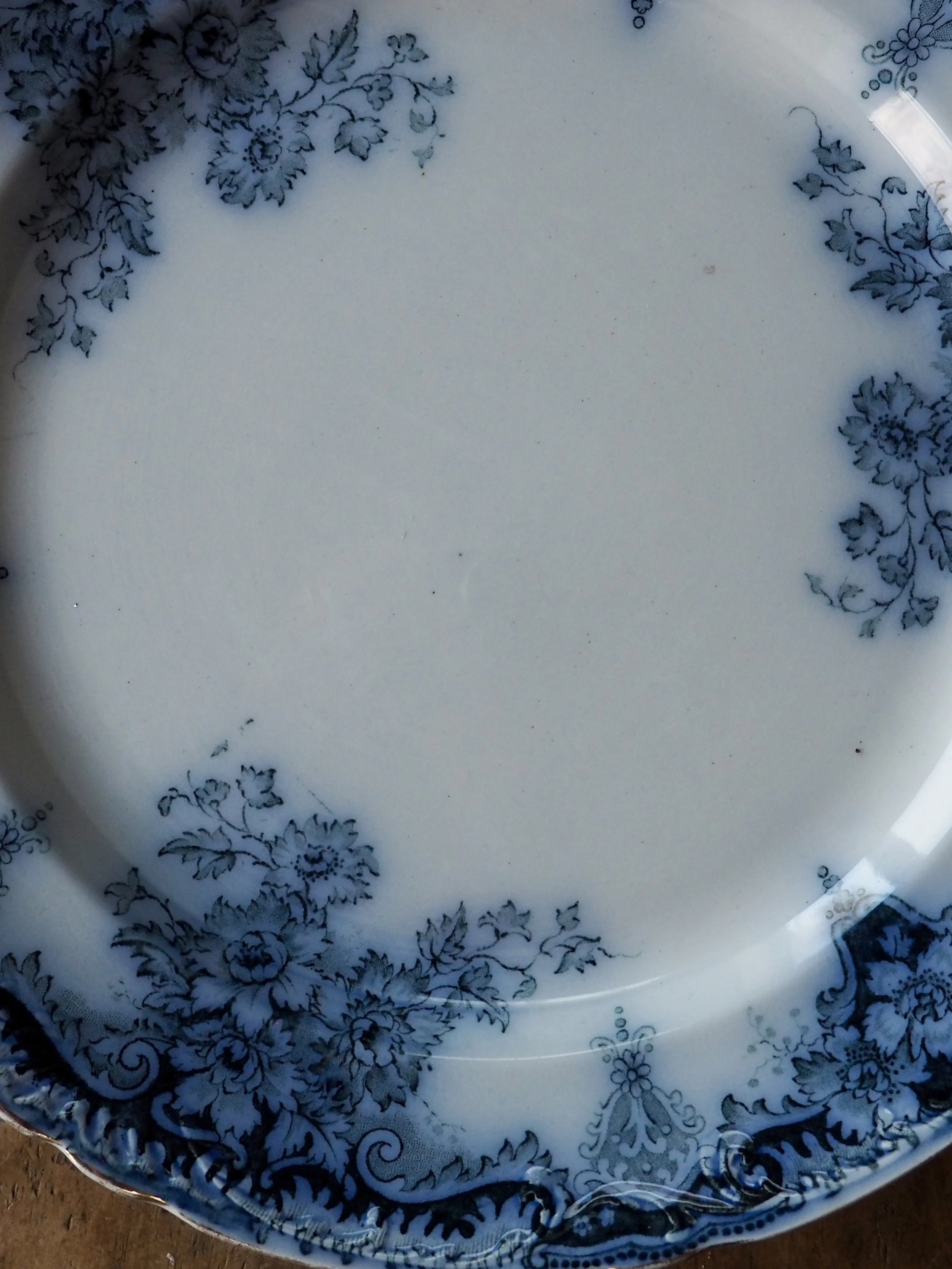 Arley Victorian dinner plate by Ford and sons, Burslem, England