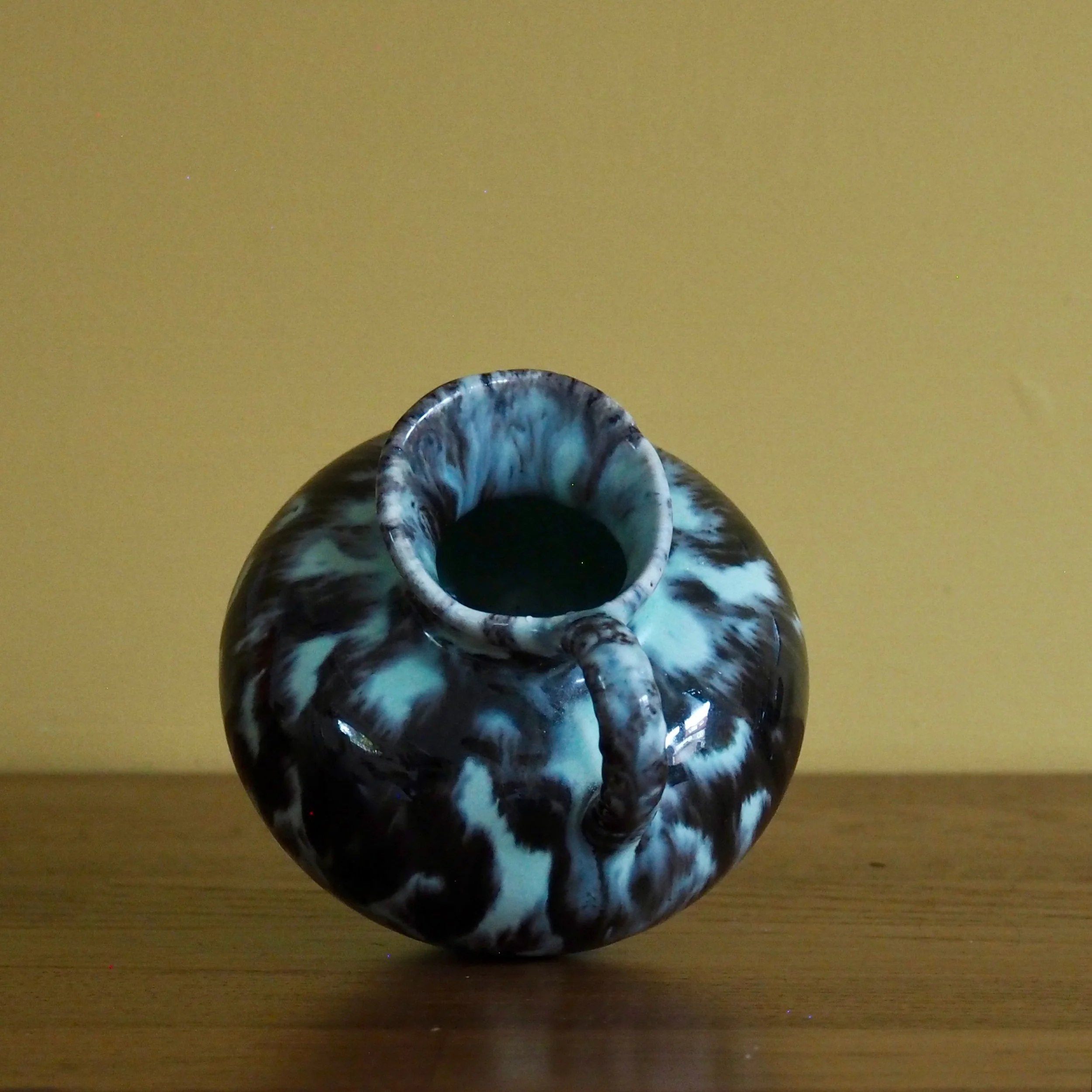 small glazed jug