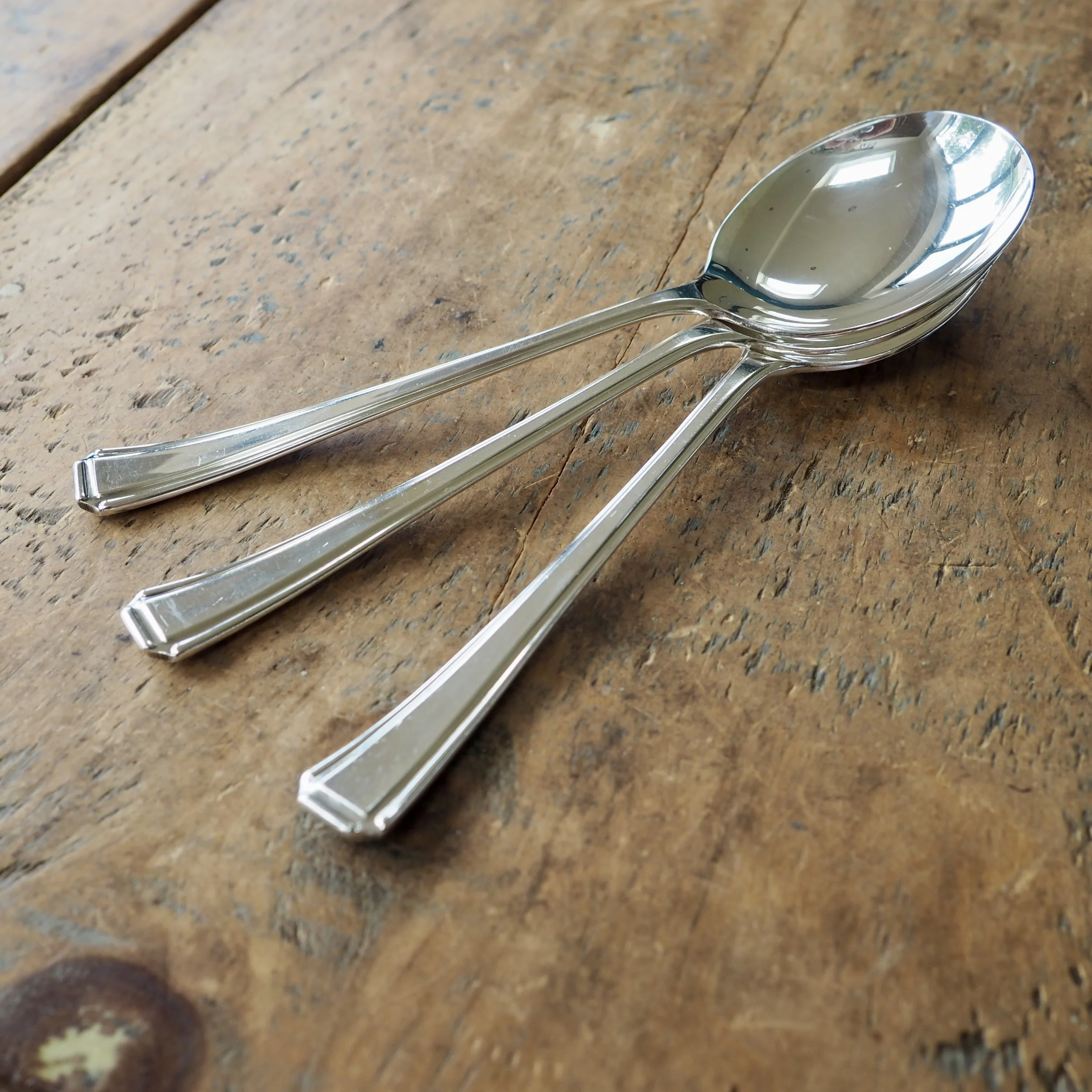 set of 3 pens vintage soup spoons