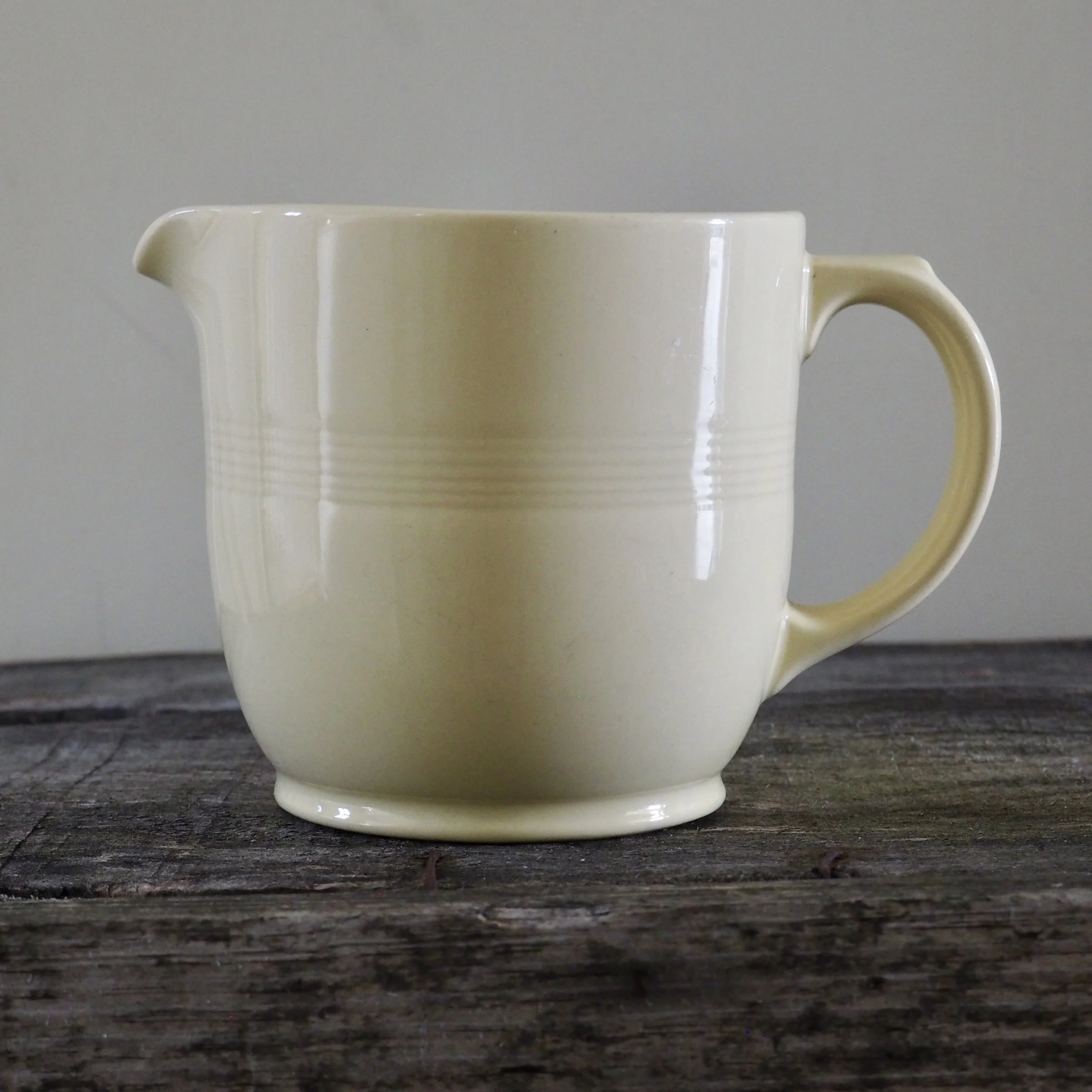 pale yellow Woods ware vintage jug