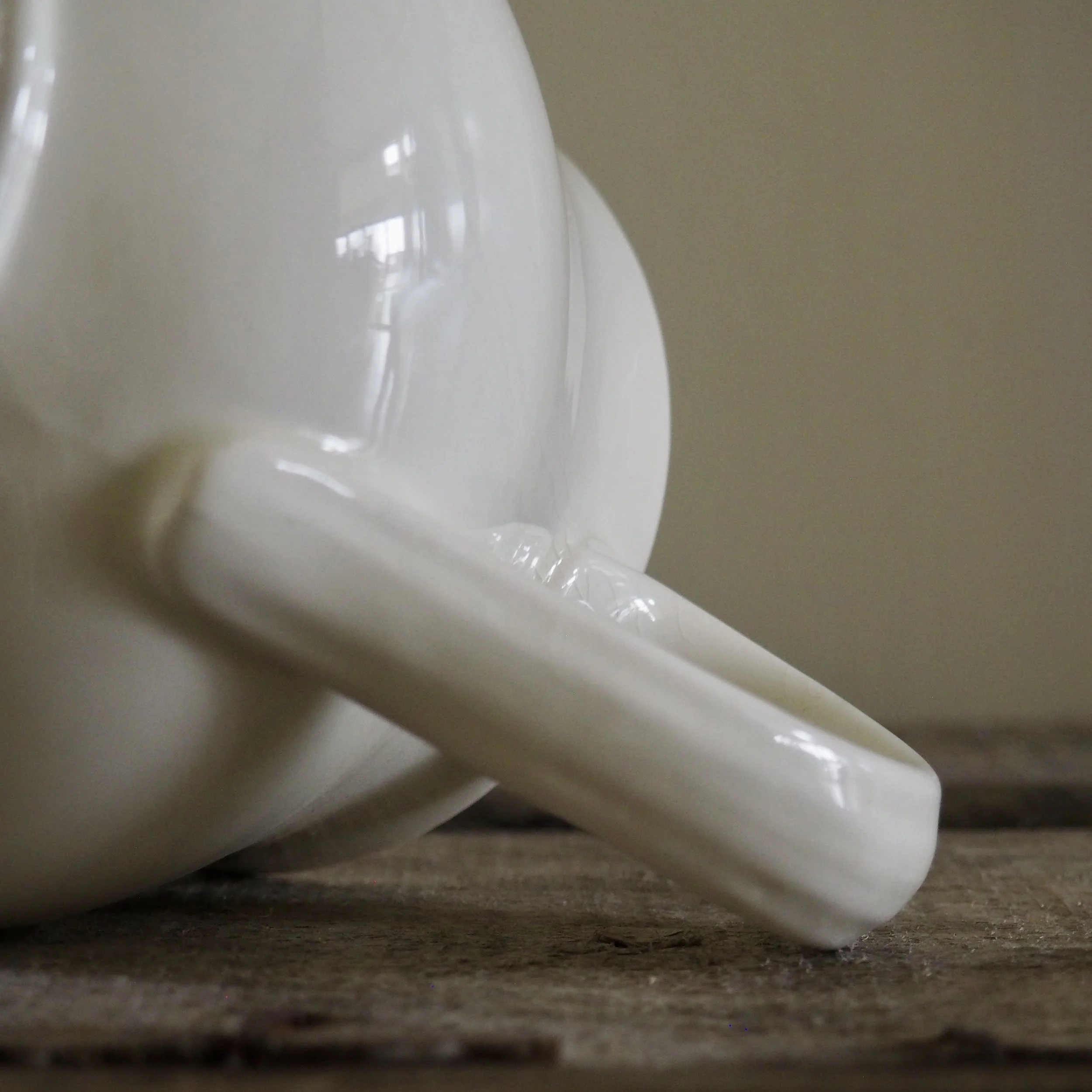 close up of a milk jug