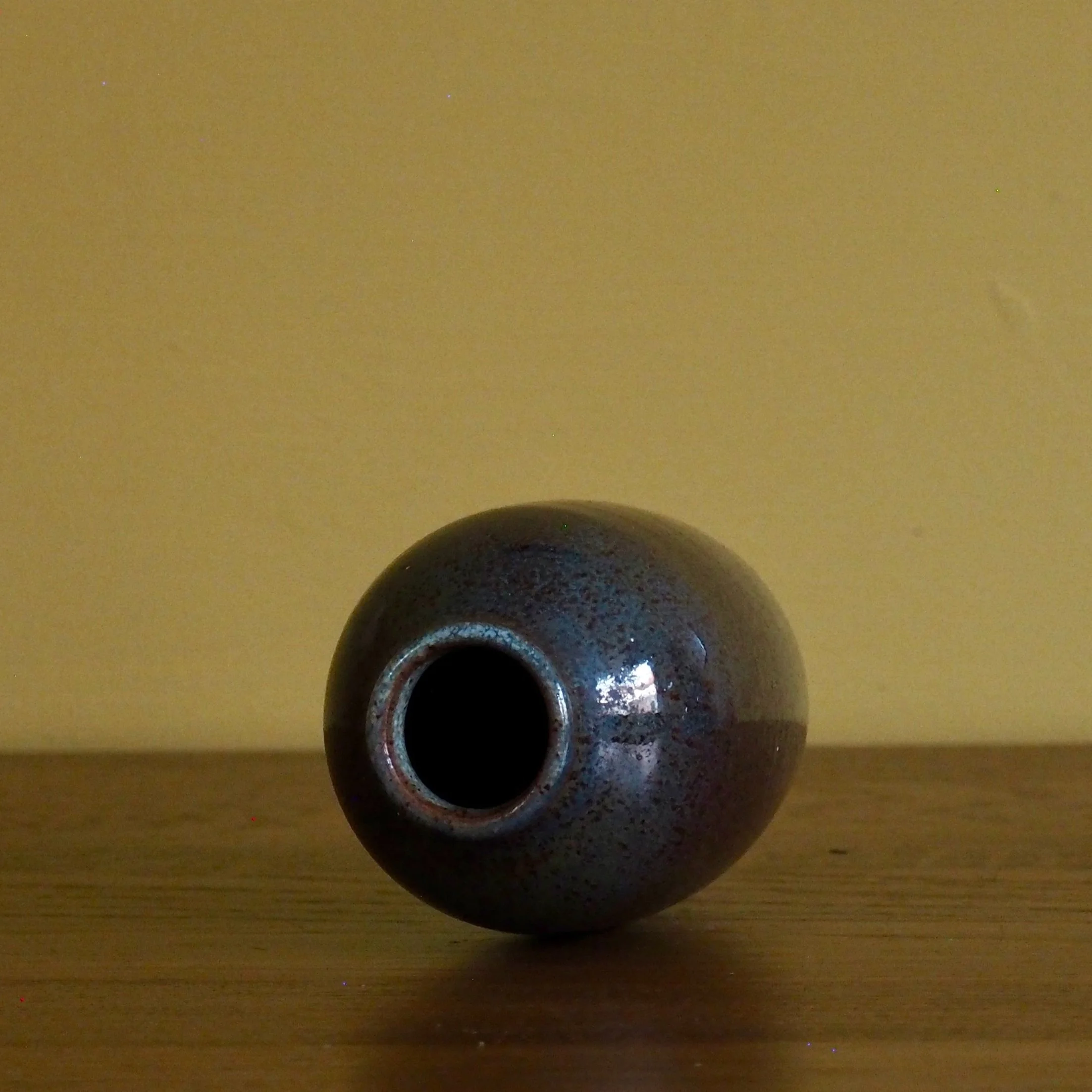 studio pottery miniature stem vase
