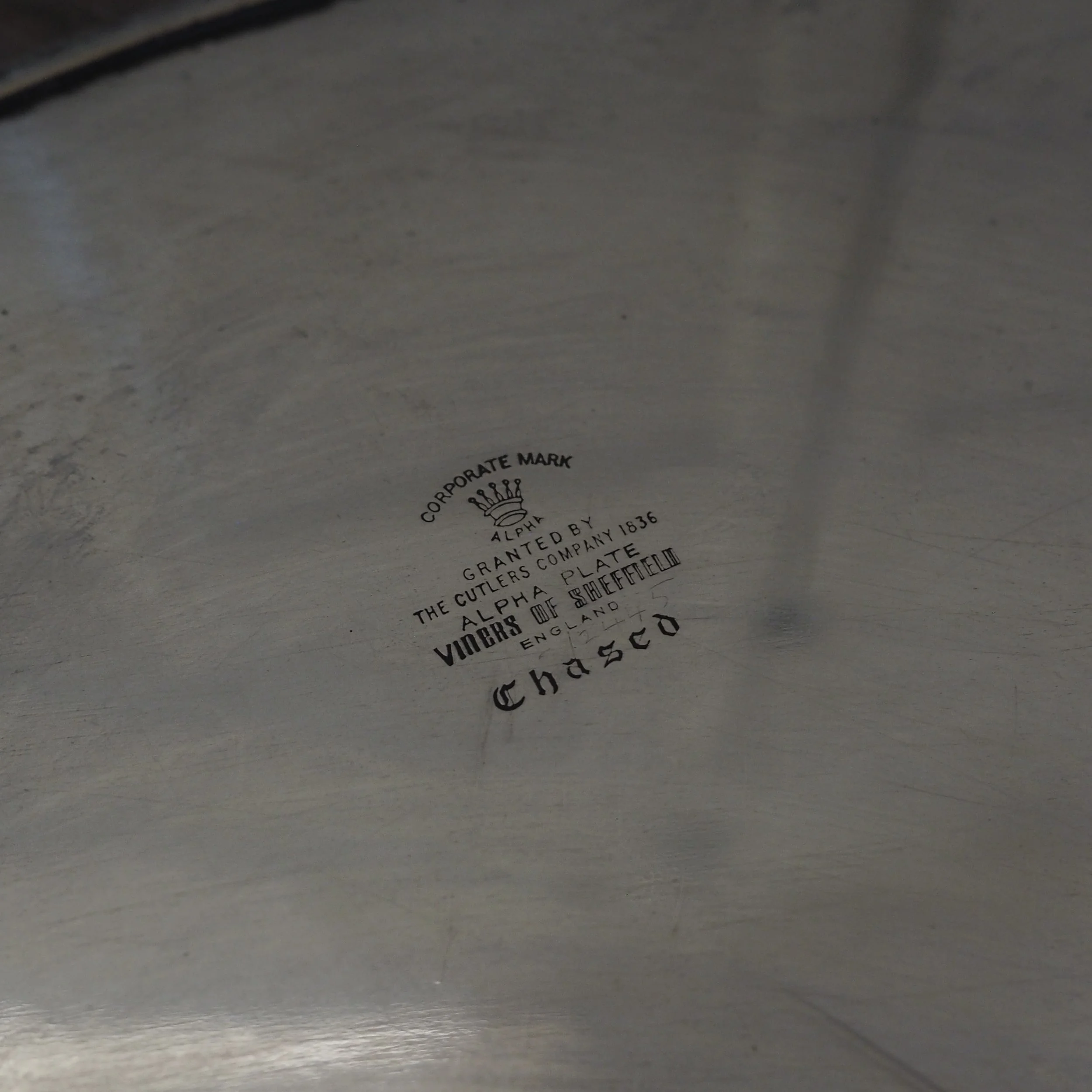 vintage epns galleried tray