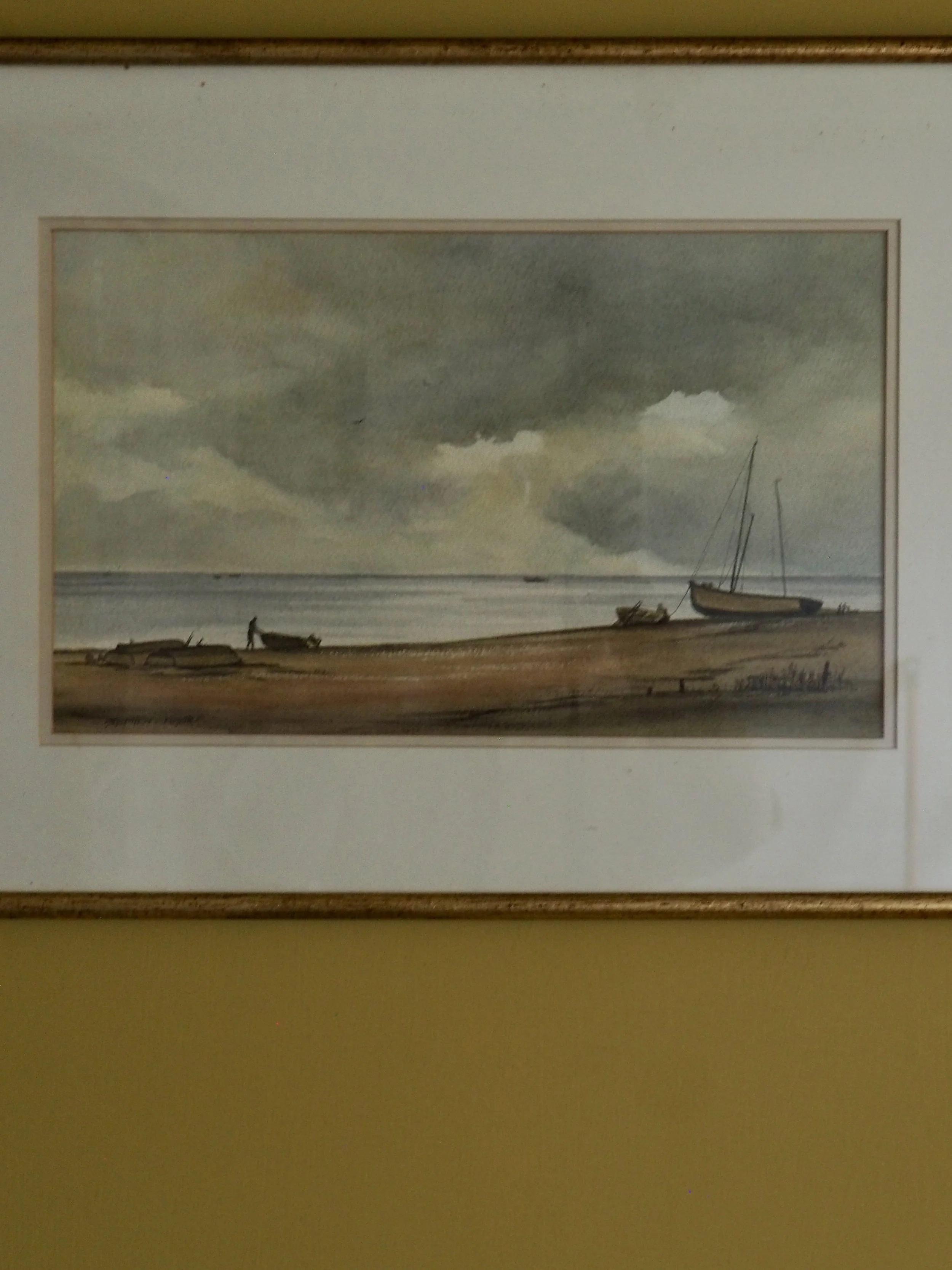 Framed watercolour by Stephen foster BA