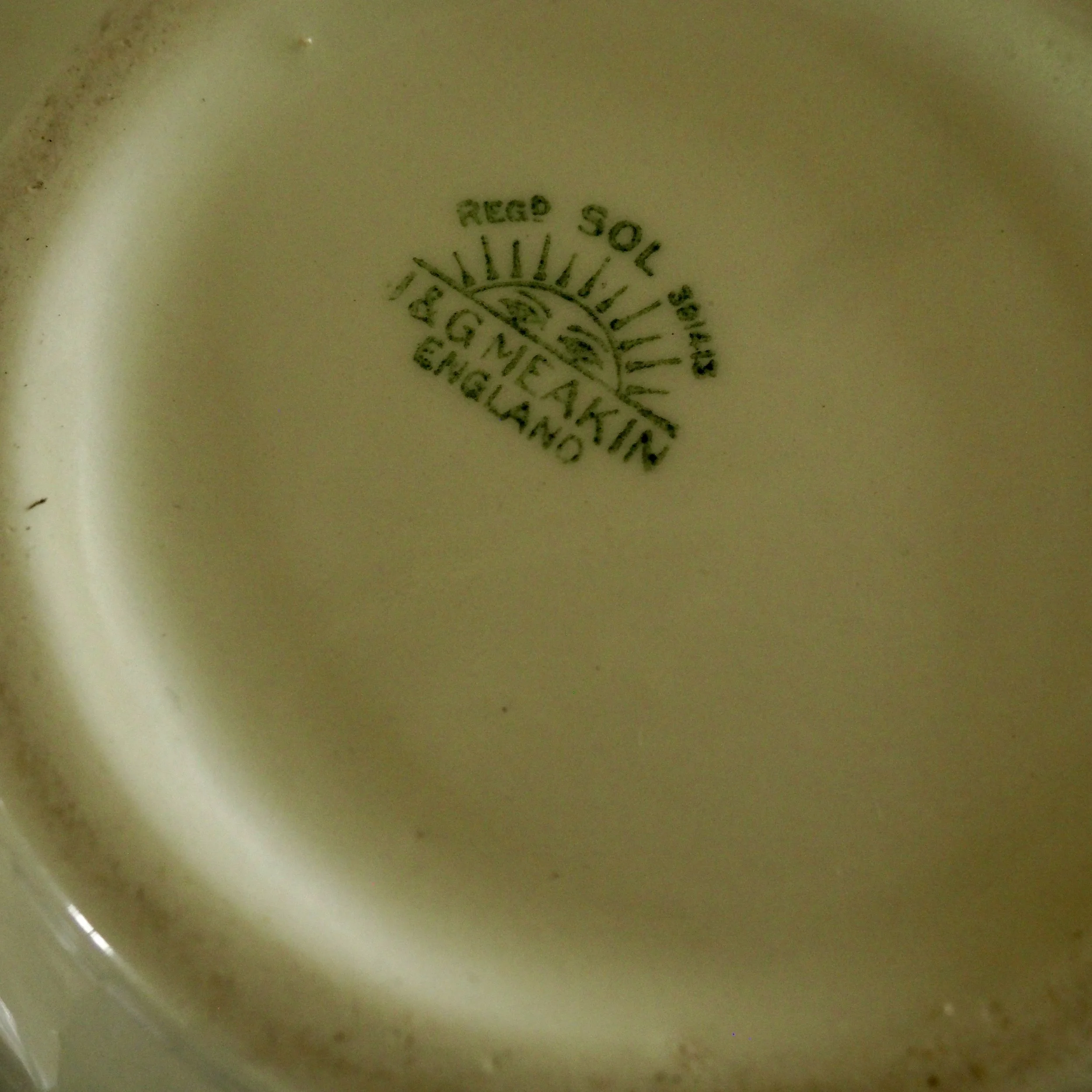 Base stamp on ceramic jug