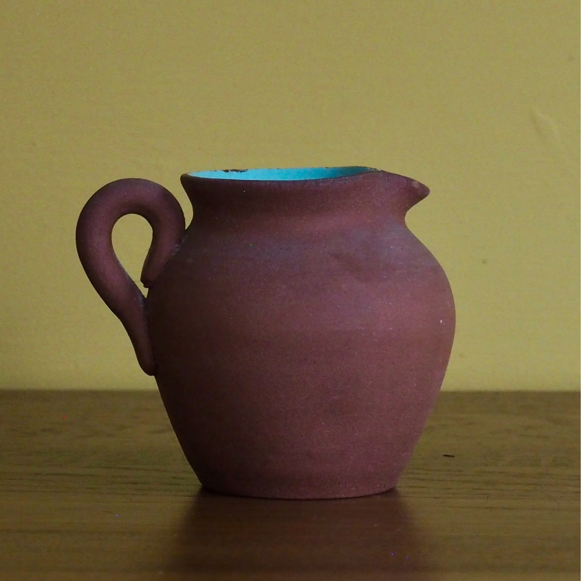 small terracotta jug