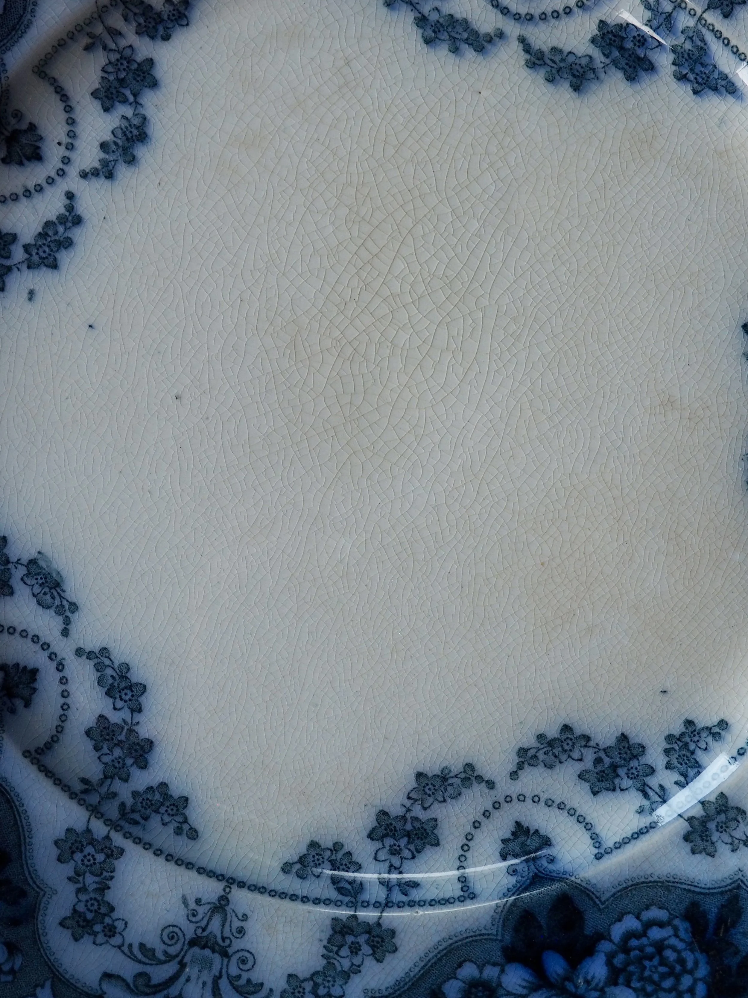 Ford and sons Argyle pattern victorian dinner plate close up
