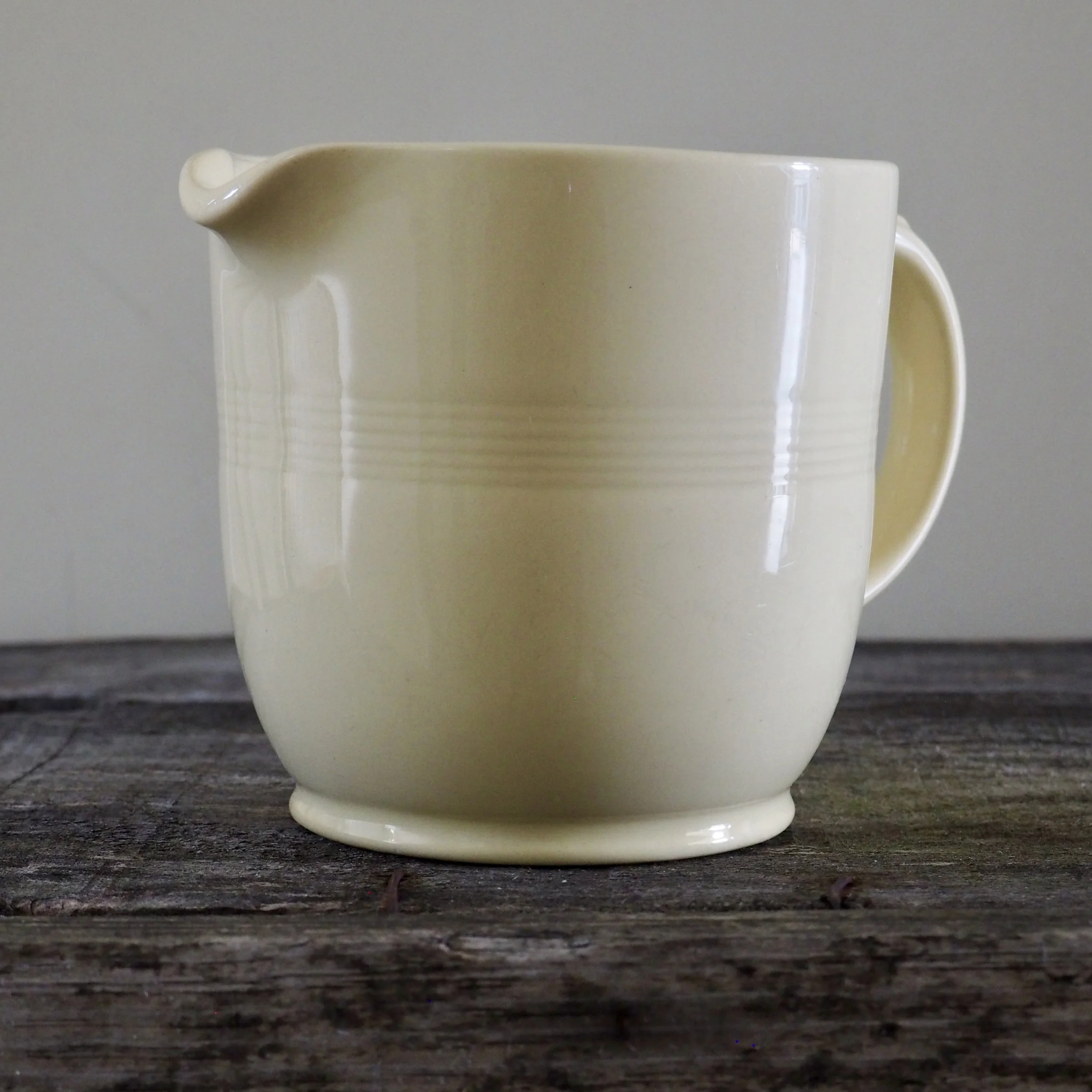 pale yellow Woods ware vintage jug. Jasmine range