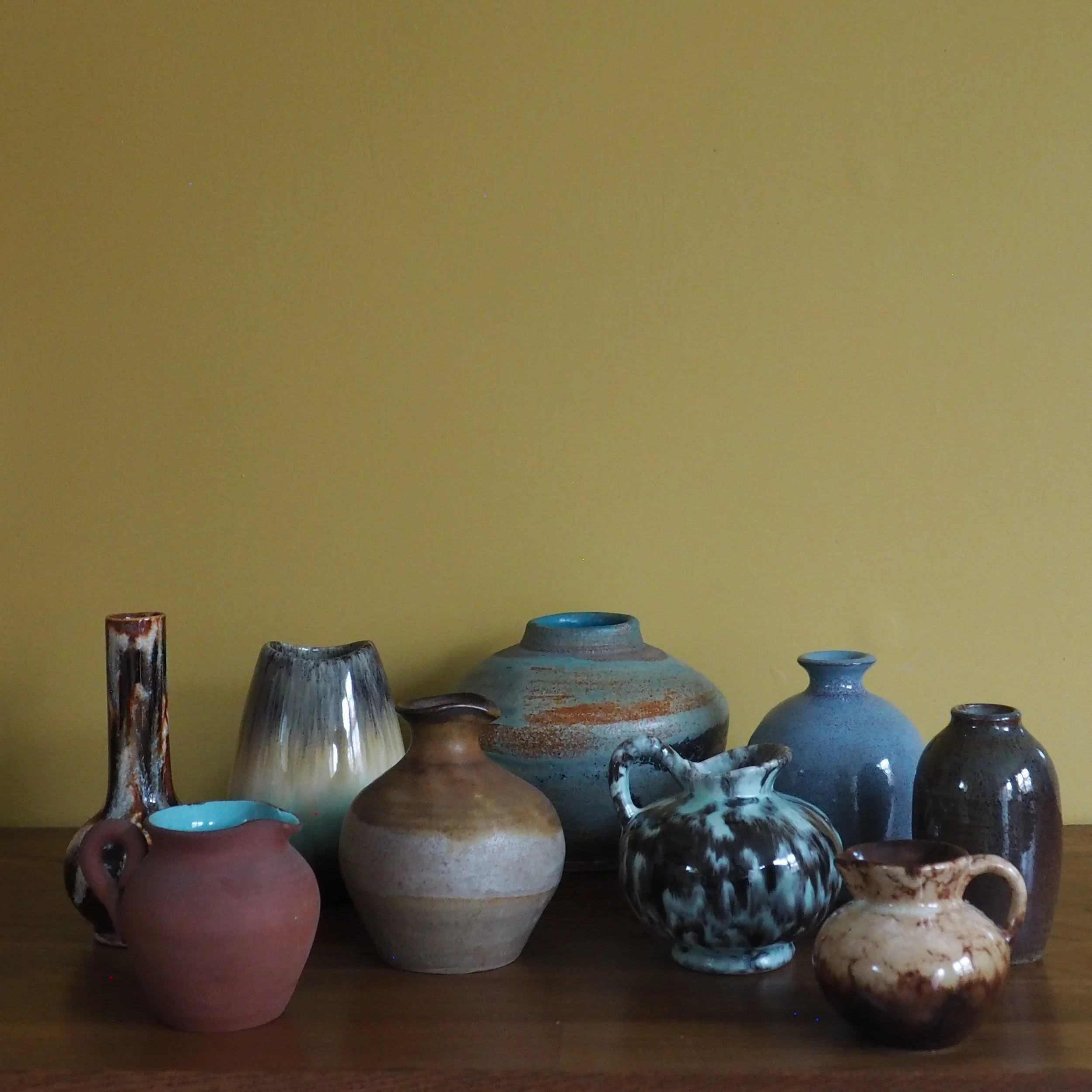 group of miniature vases