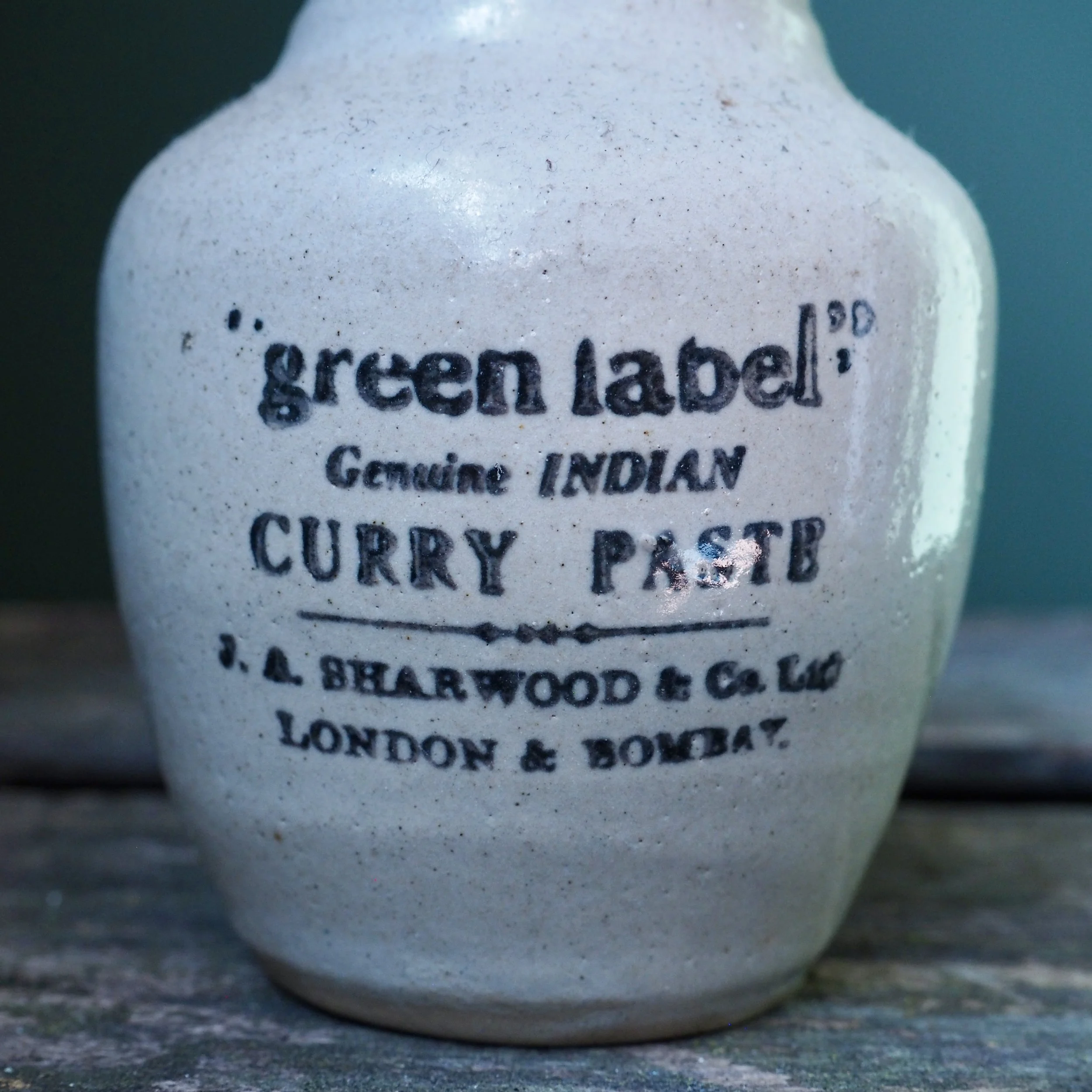 vintage stoneware jar