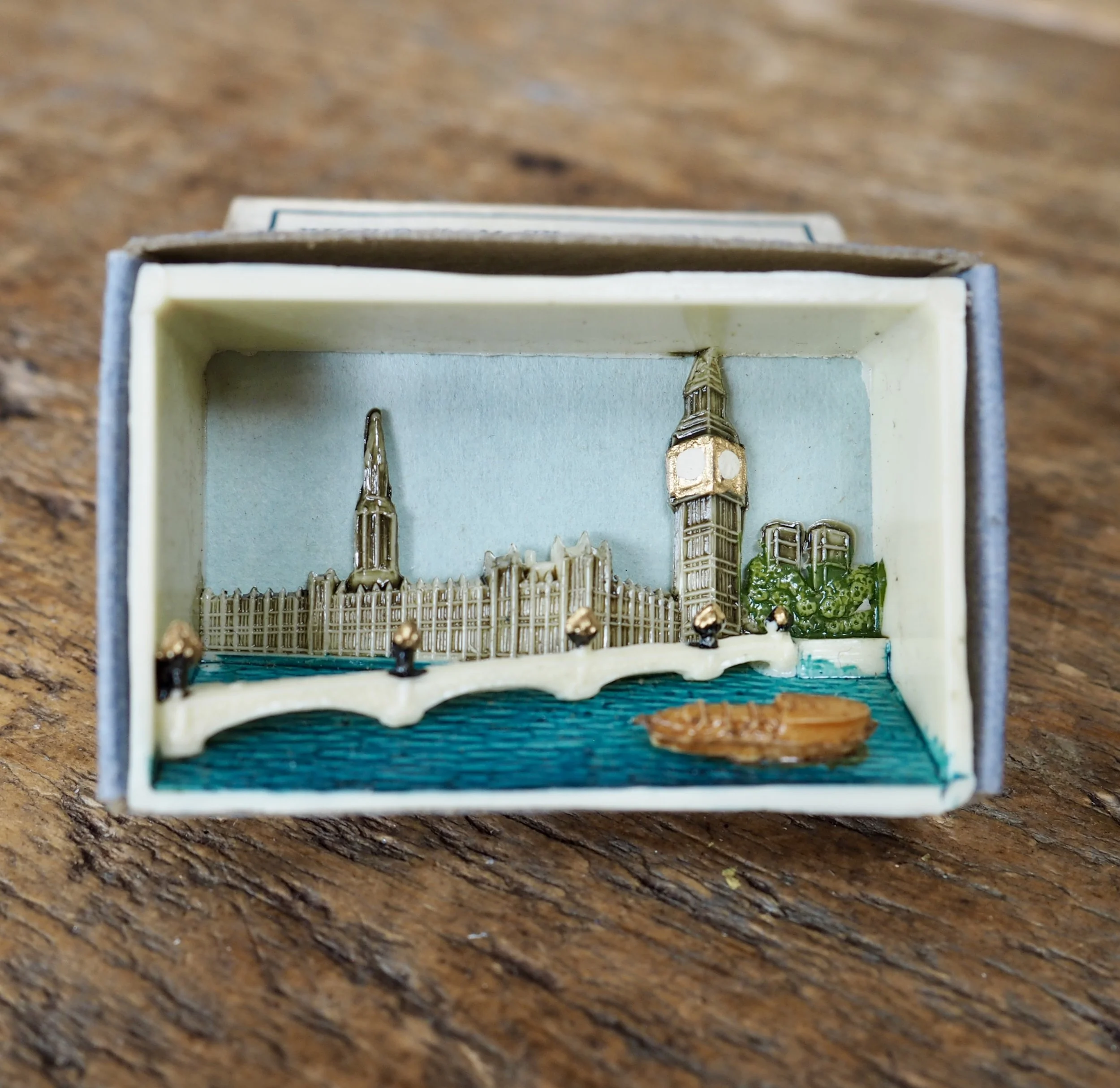 vintage matchbox diorama. Houses of Parliament London