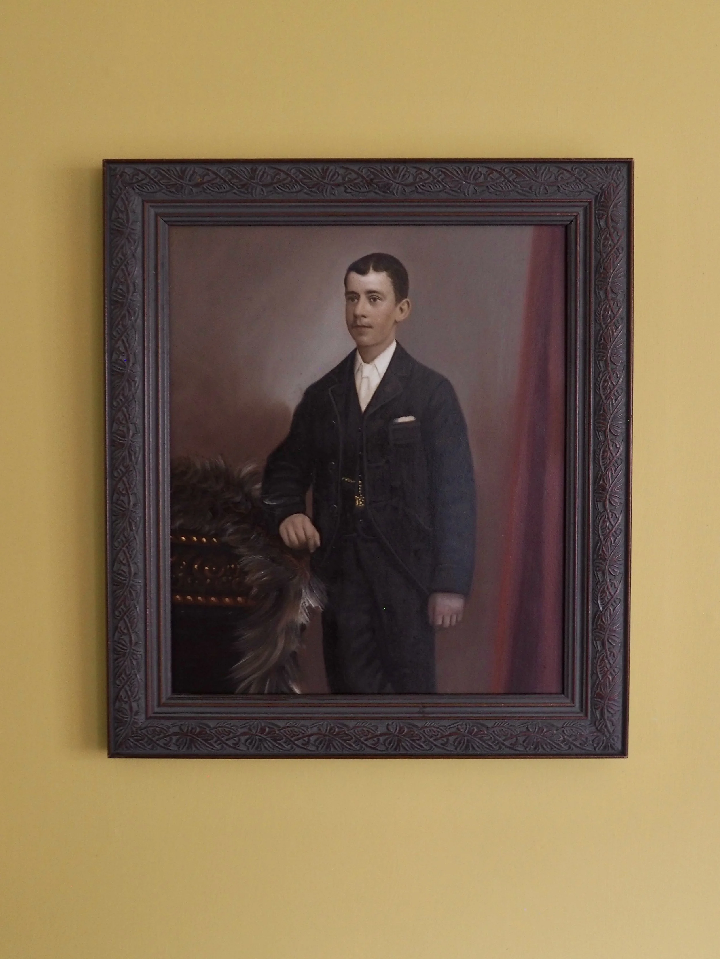 Oil on board portrait of a gentleman Early 20th Century