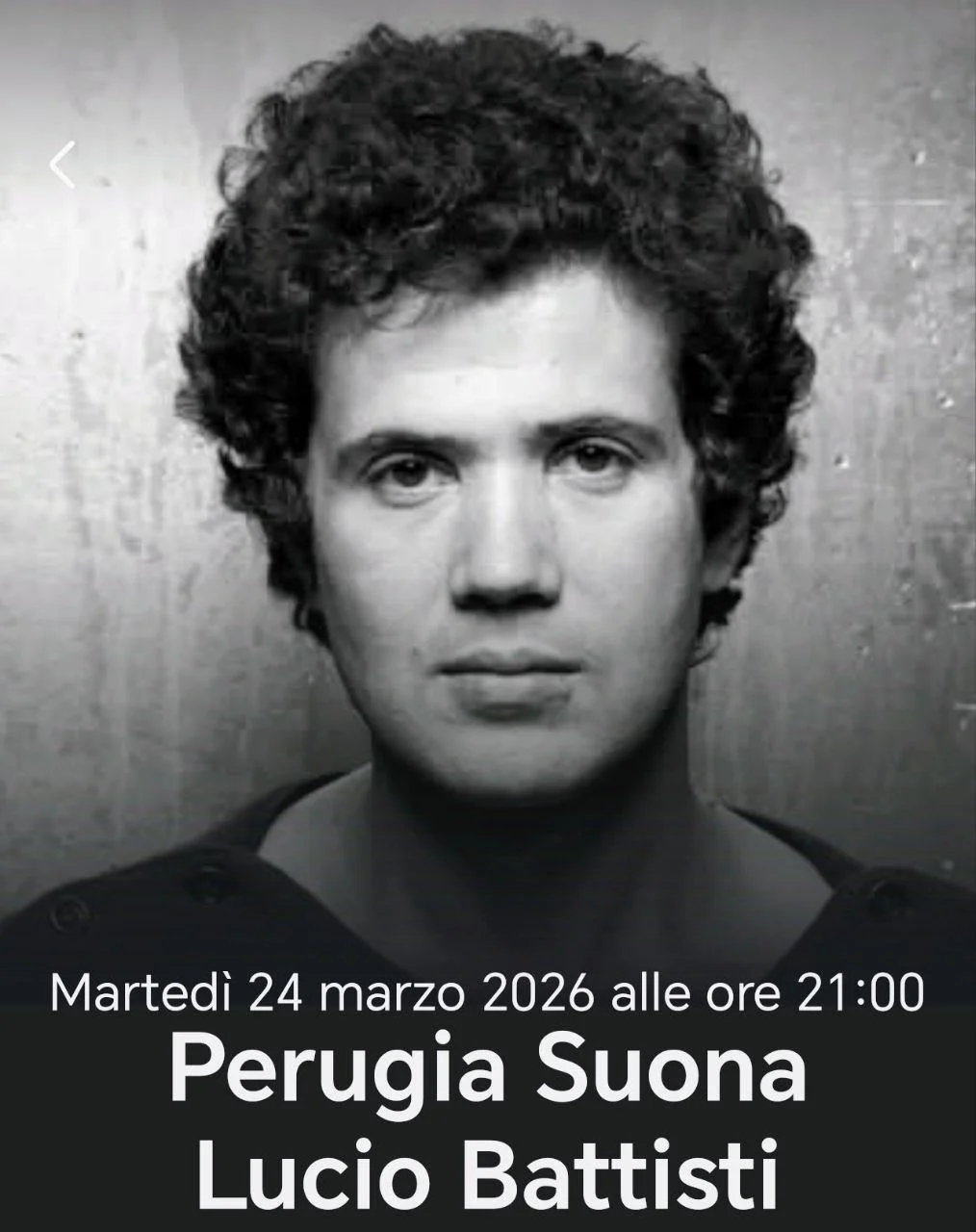 PERUGIA SUONA LUCIO BATTISTI