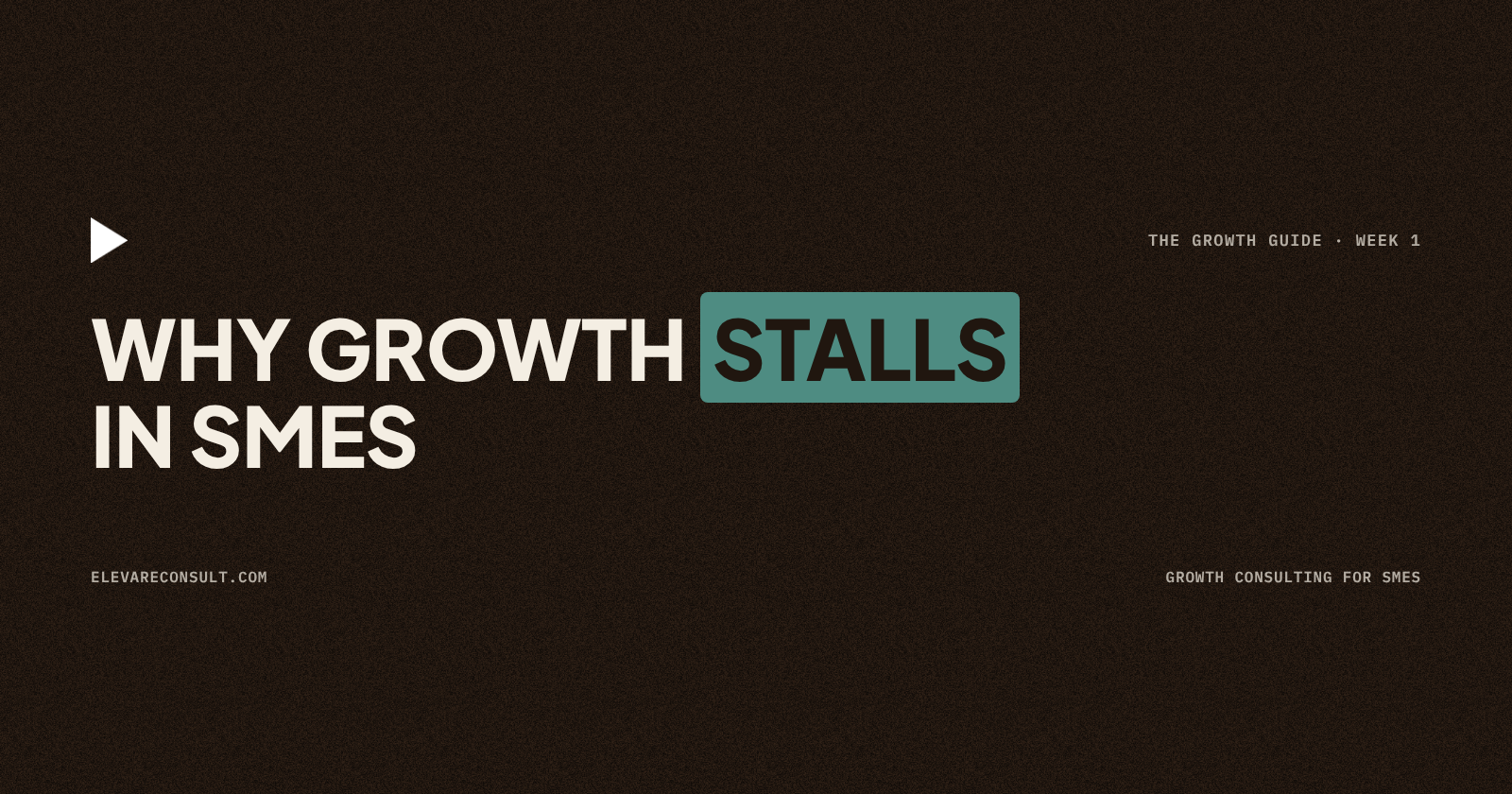 Why Growth Stalls in SMEs (And the Four Things Usually Behind It)