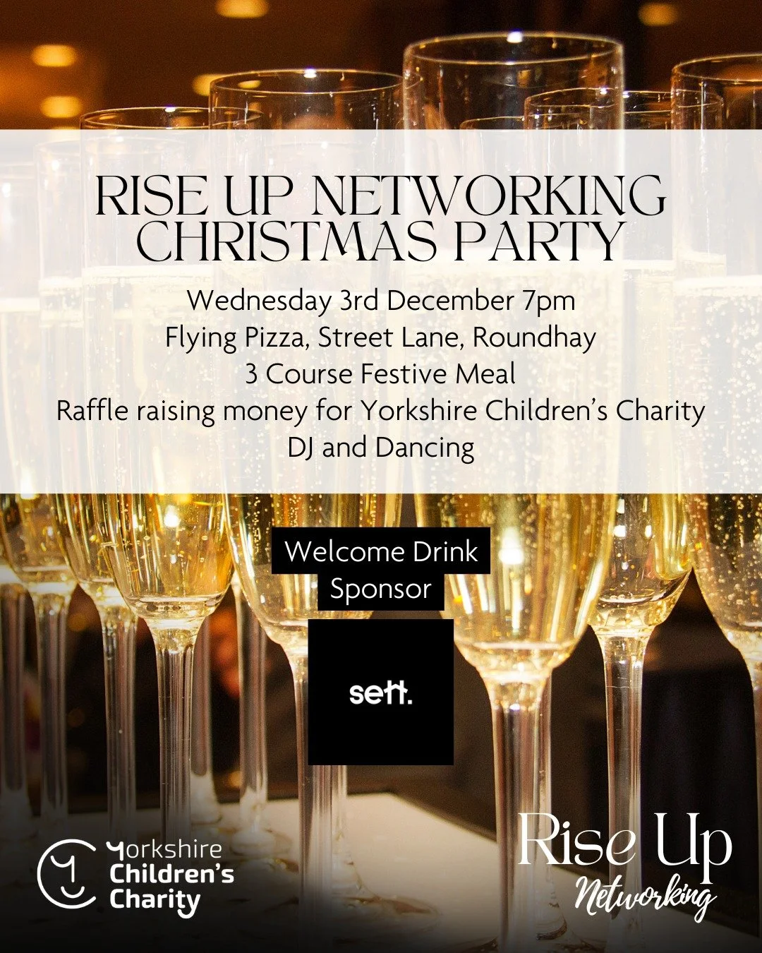 A huge thank you to Sett Mortgages, one of our fantastic sponsors, who are also generously sponsoring the welcome drink at our Christmas Party!

Leeds&rsquo; friendly neighbourhood mortgage broker, Sett, provides free, whole-of-market advice and has 