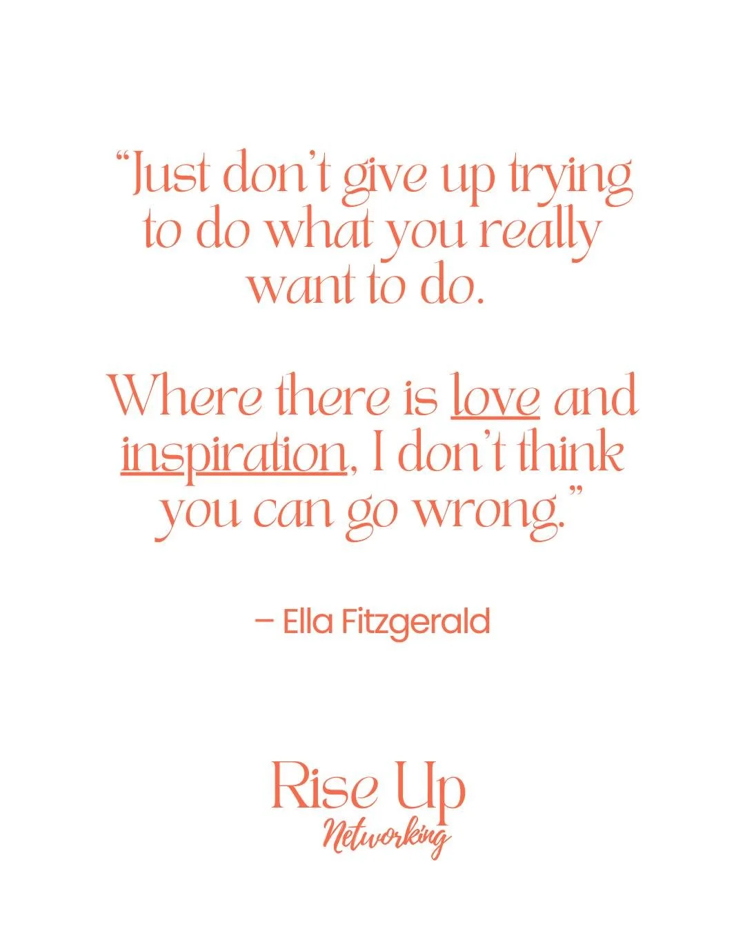 We love this quote because it captures something we see at every Rise Up Networking event. So many women building businesses they genuinely care about, supporting each other, sharing ideas and inspiring each other along the way.

Running a business i