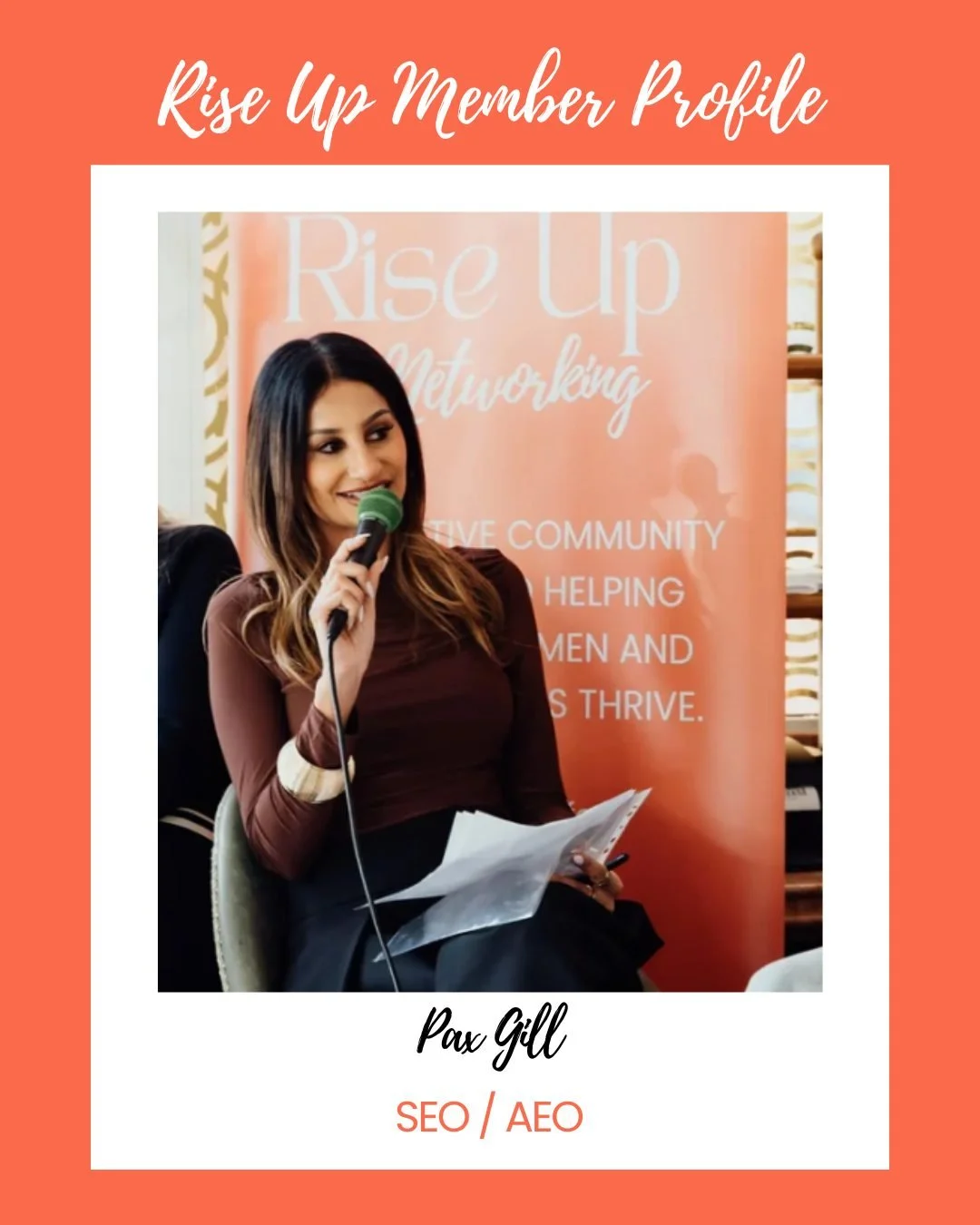 ✨ Member Spotlight ✨

Whilst many of you know Paz as the co-founder of Rise Up Networking, her day-to-day role is as founder of Rise Digital Marketing 🚀

At Rise Digital Marketing, Paz helps businesses get found online through SEO and AEO (AI Engine