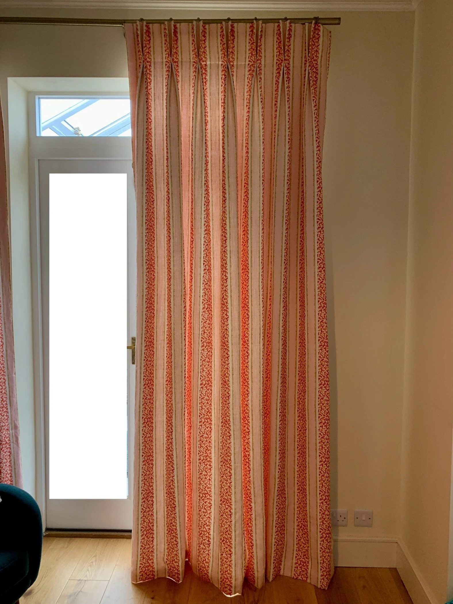 double pinch pleat curtain linwood fabric