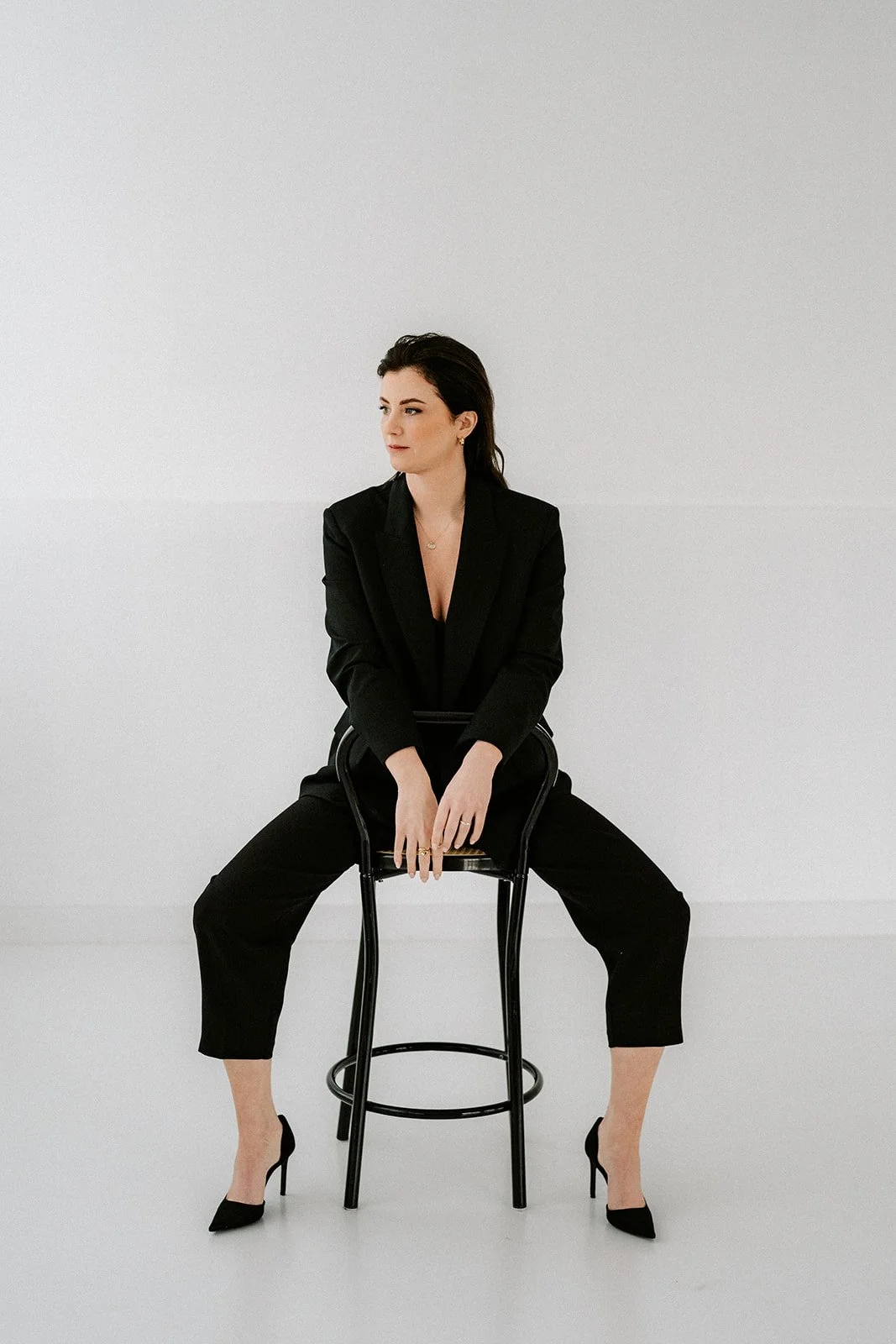 Timeless branding photography in a minimalist studio