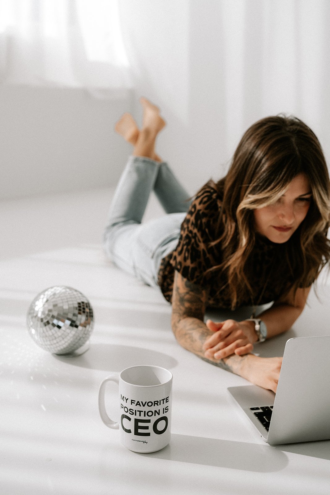 Minimal Studio Branding Photography | Clean, Soft-Light Portraits