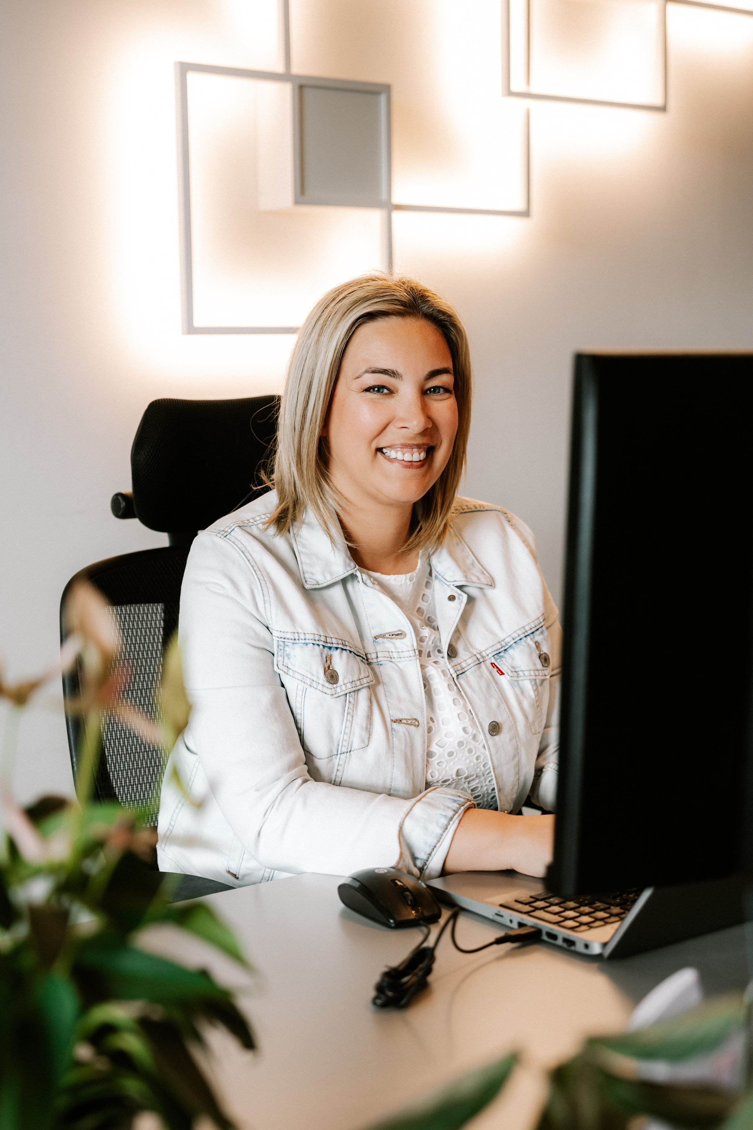 Branding photography showing an entrepreneur at work