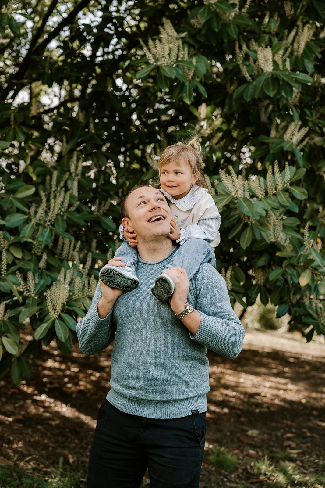 Lifestyle photoshoot of a father and daughter
