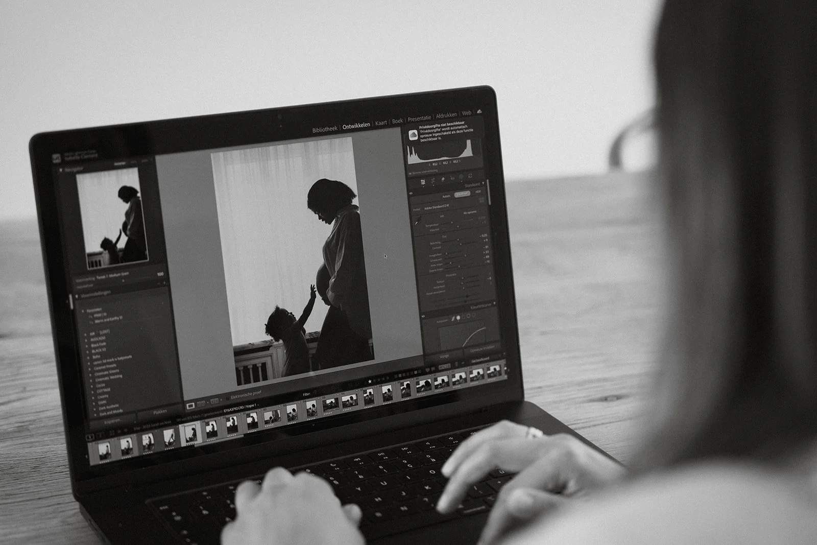 photo of an open laptop during a branding photoshoot