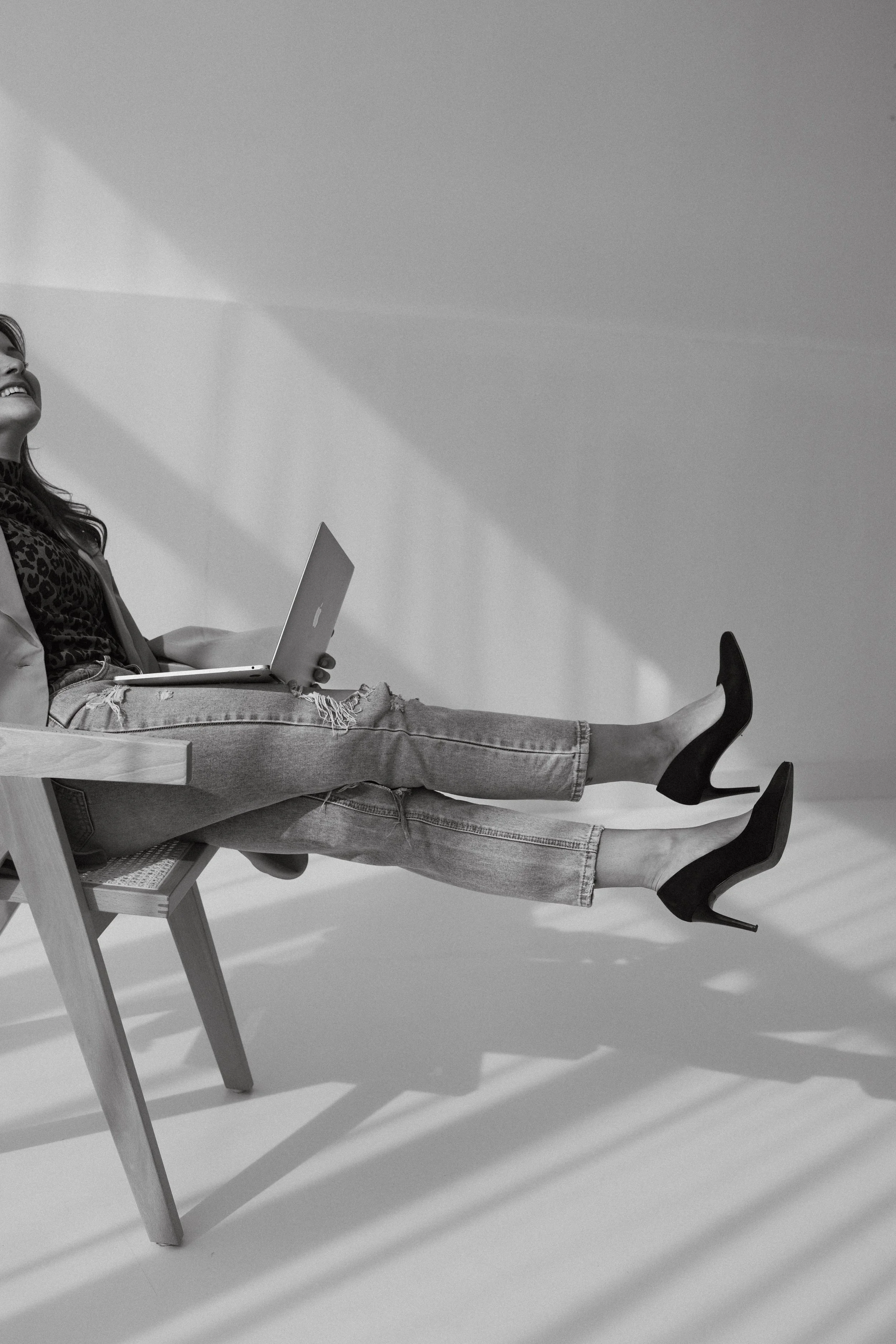 Behind-the-scenes branding photoshoot for a creative business