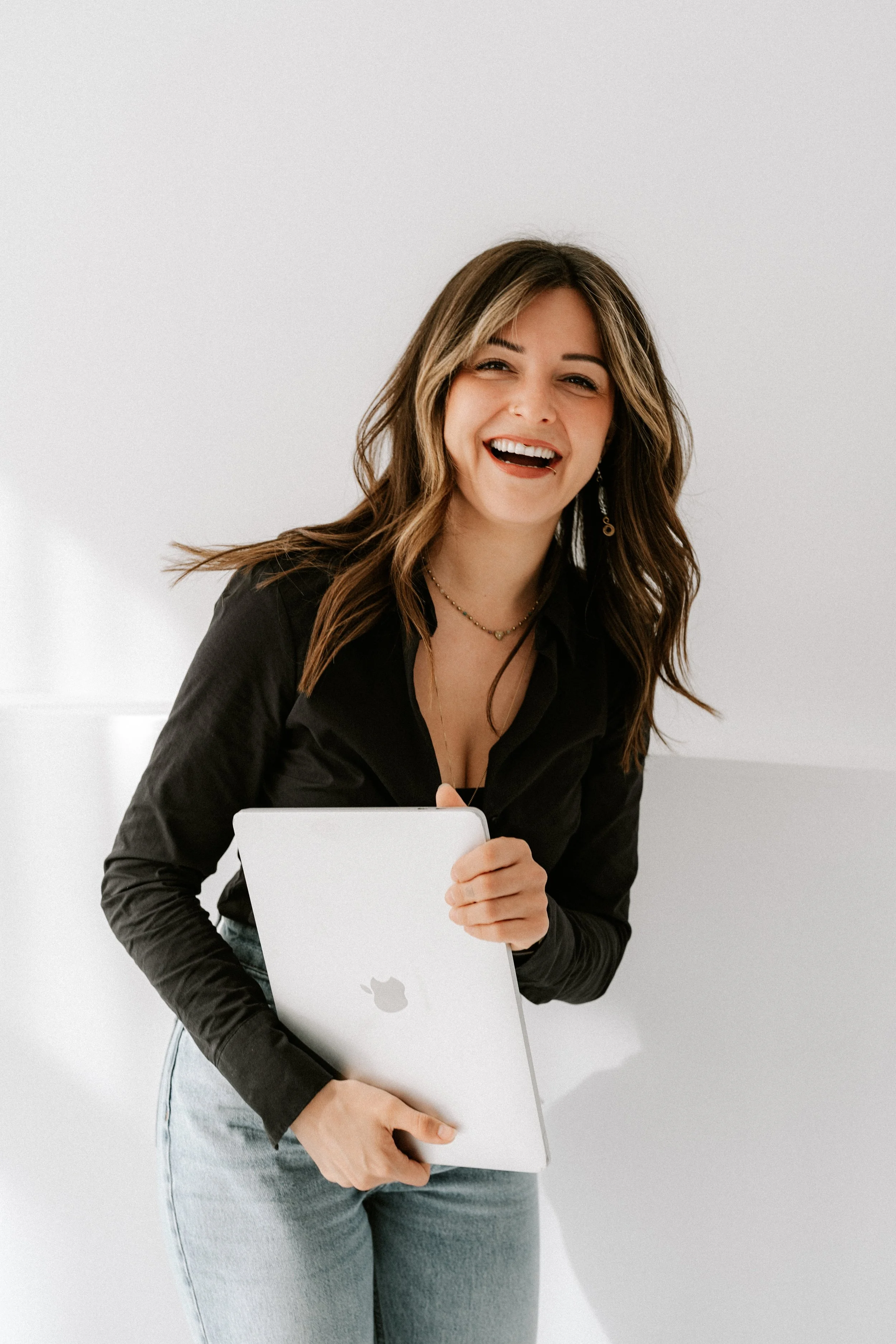 Personal branding portrait with a calm, professional look