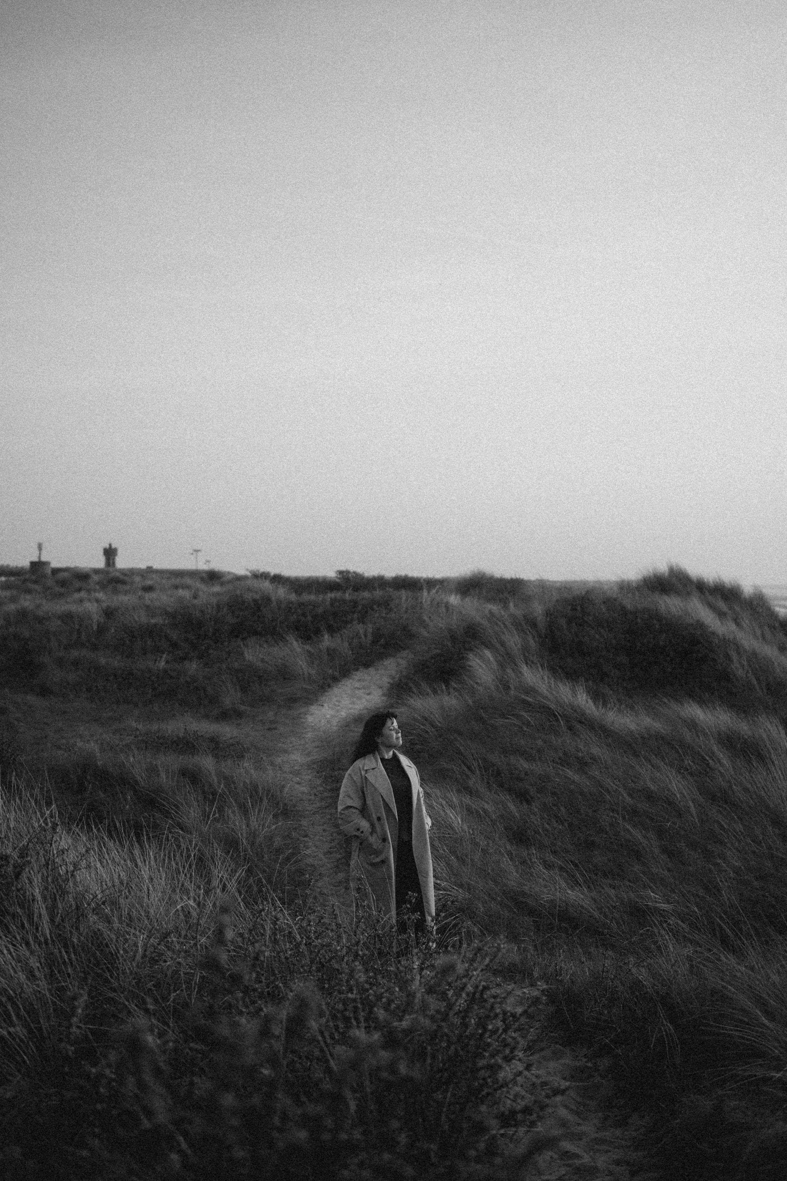 Charlotte Heynssens standing at the North Sea