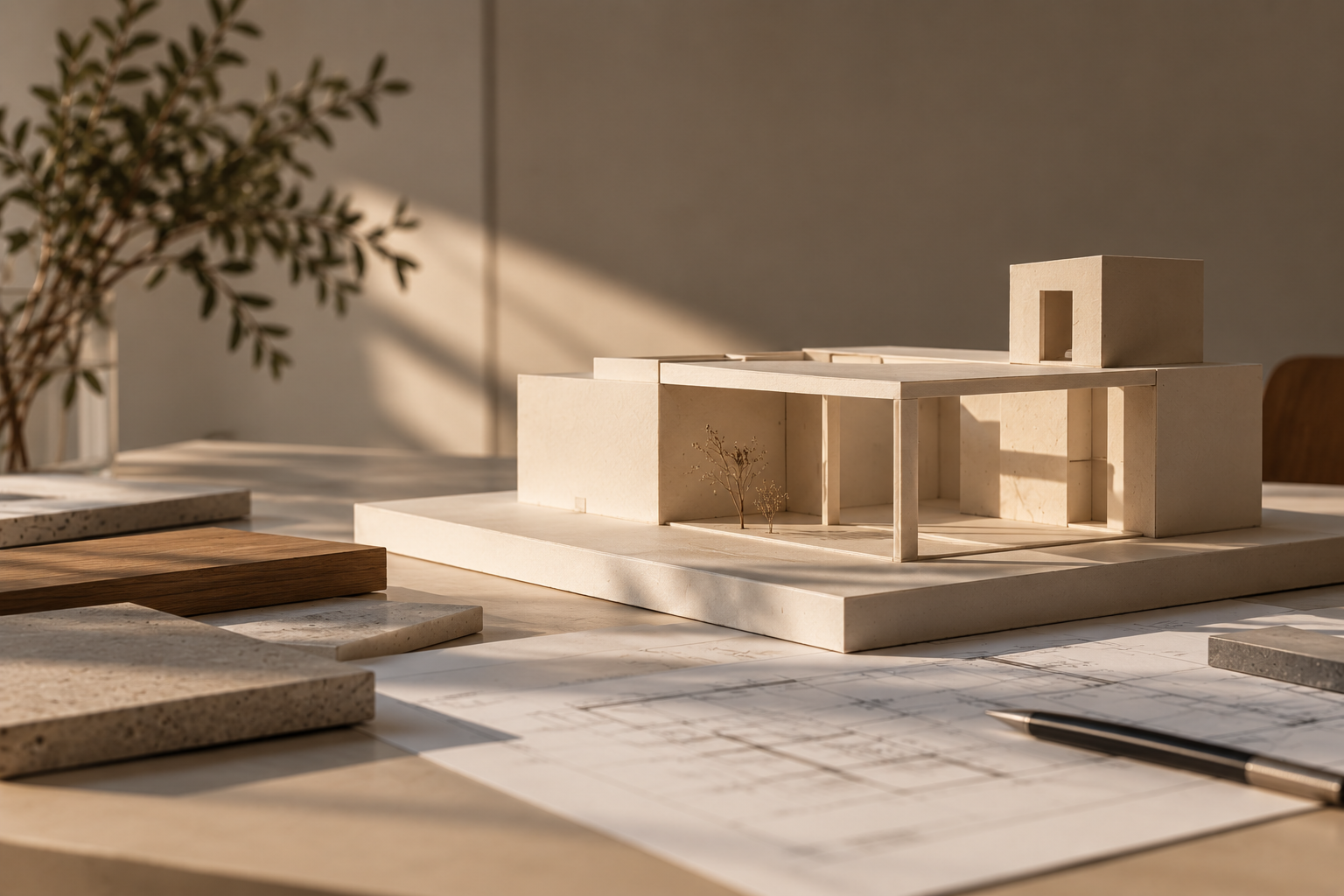 Maqueta de estudio para el desarrollo de un proyecto arquitectónico