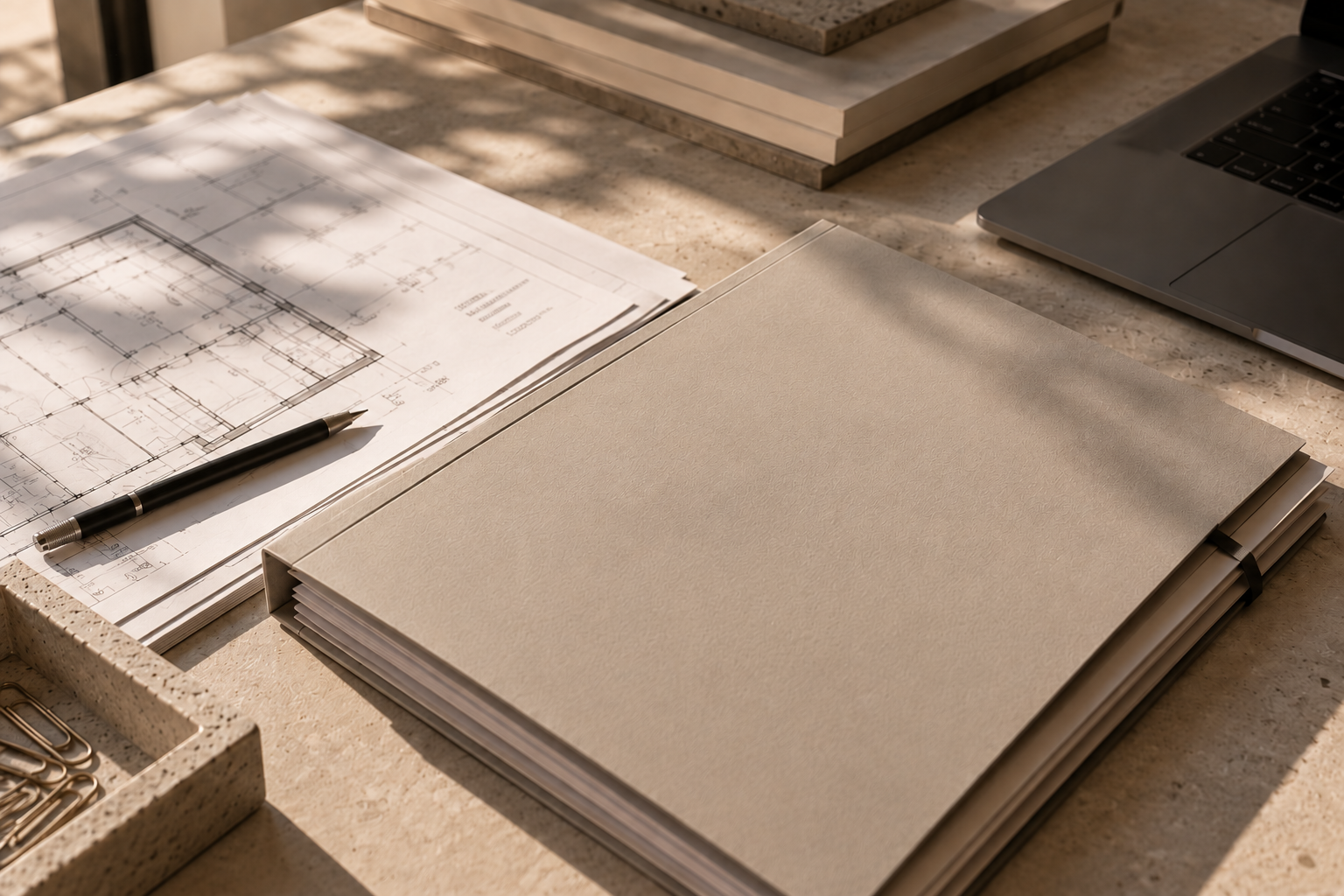 Documentación técnica y planos de un proyecto arquitectónico