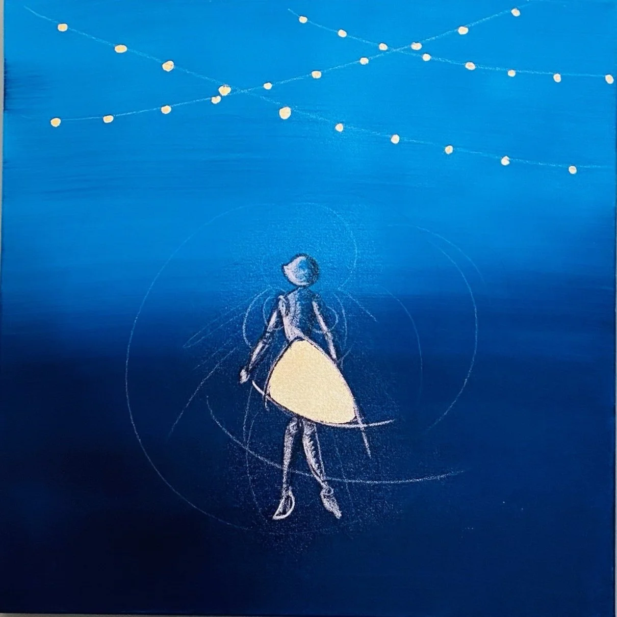 "Bolero" - Tecnica mista su tela - 50X50 cm - 2025