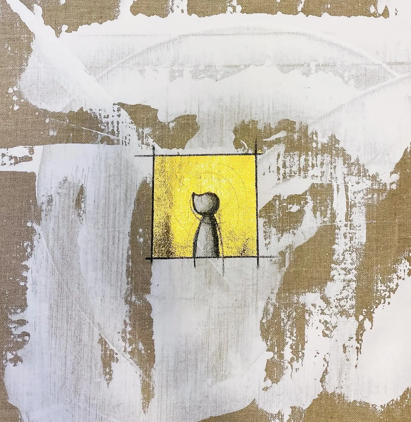 Circo 3 di 4 - Tecnica mista su tela - 50X50 cm - 2024 - Disponibile