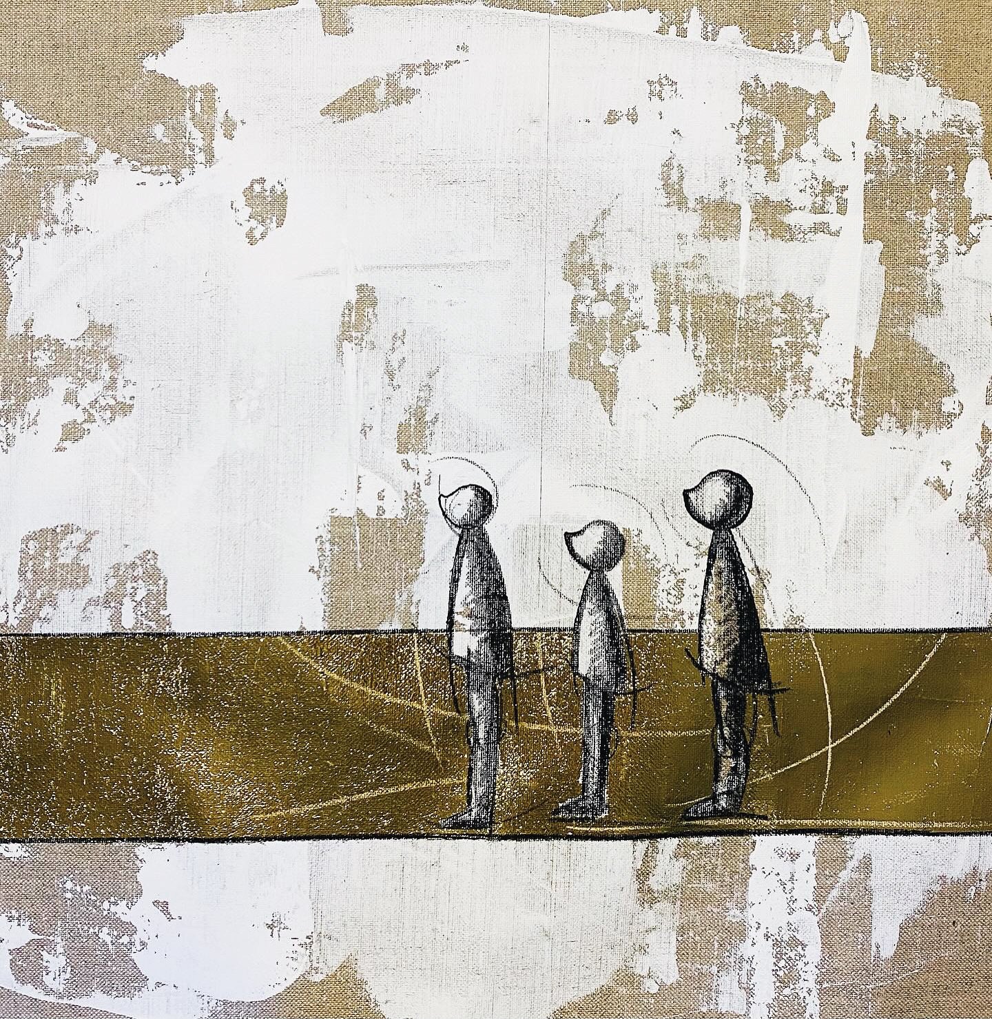 Circo 4 di 4 - Tecnica mista su tela - 50X50 cm - 2024 - Disponibile