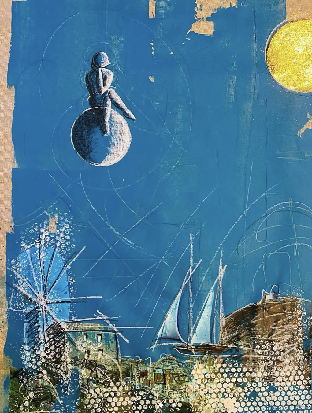 “Mediterraneo” - Tecnica mista su tela - 80X60 cm - 2023