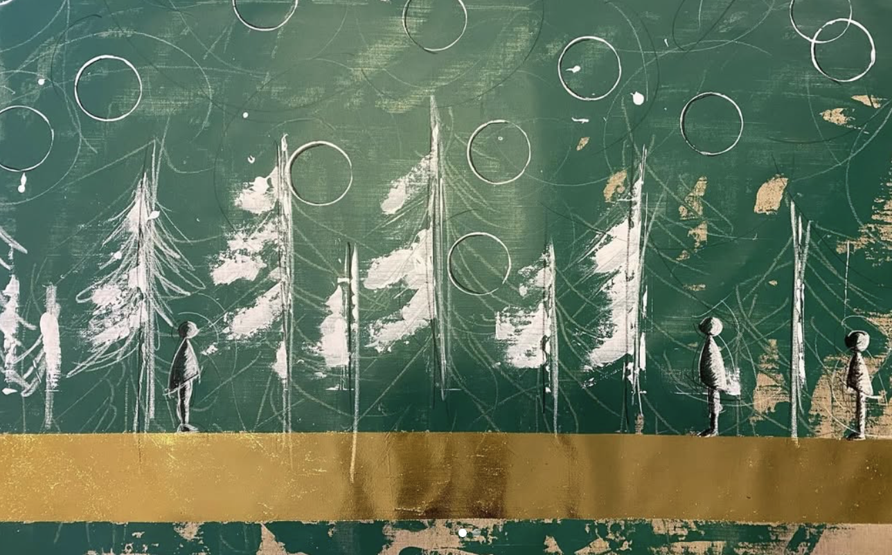 “Bosco” - Tecnica mista su tela - 90X120 cm - 2024
