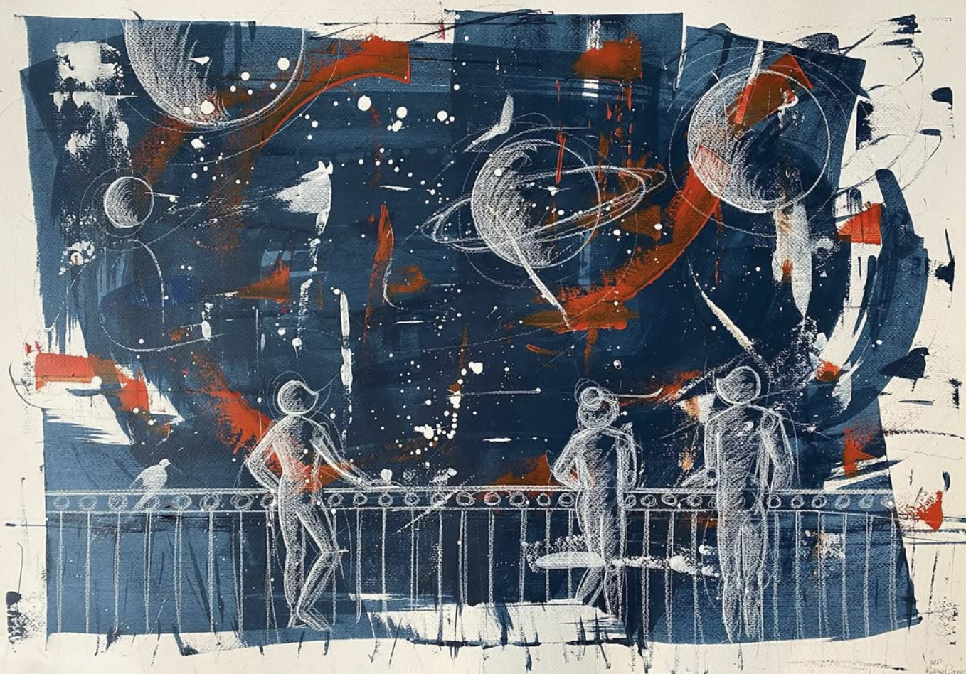 “Universo” - Tecnica mista su carta - 100x70 cm - 2023 - Venduto