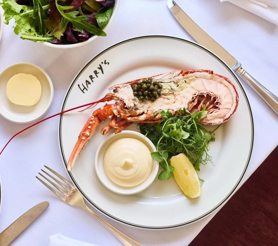 Half hastings blue lobster with mayonnaise