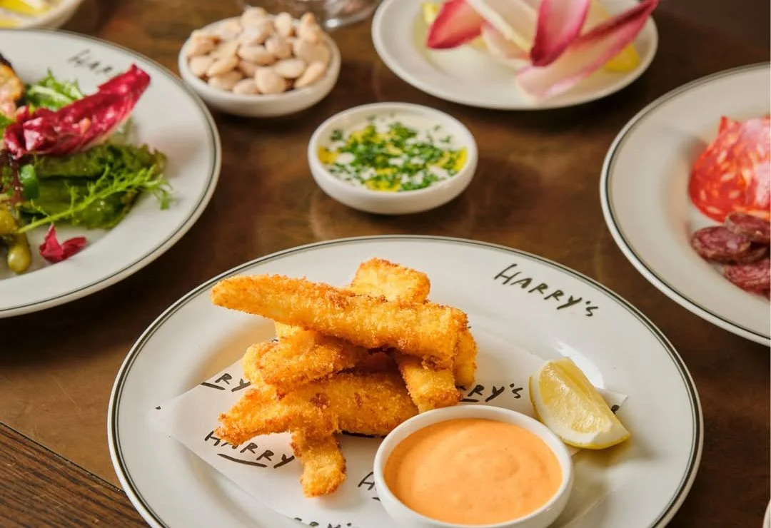 Fried mozzarella sharing plates