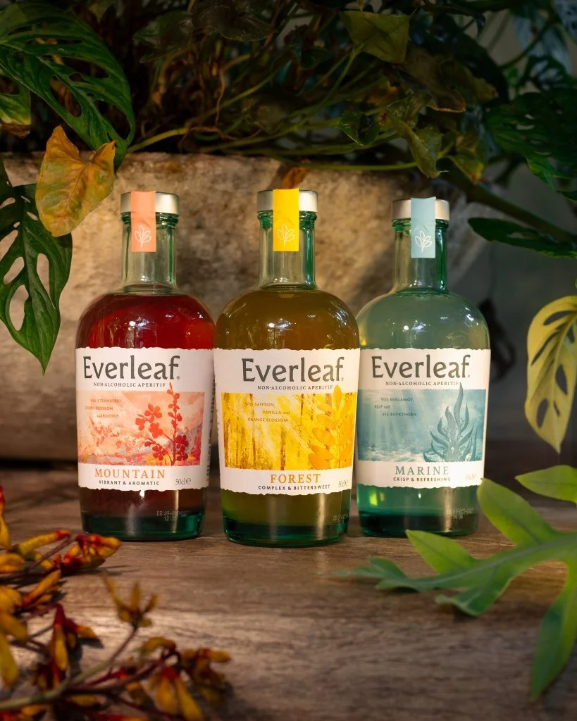 The Everleaf Drinks range amongst plants