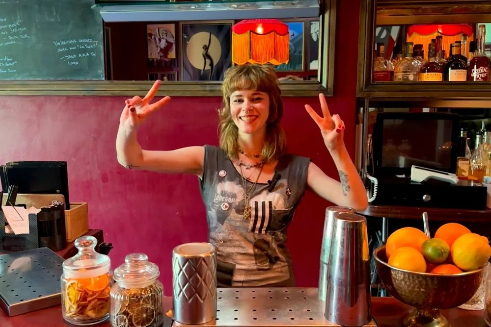 Millie, a bartender at Bar Valentino