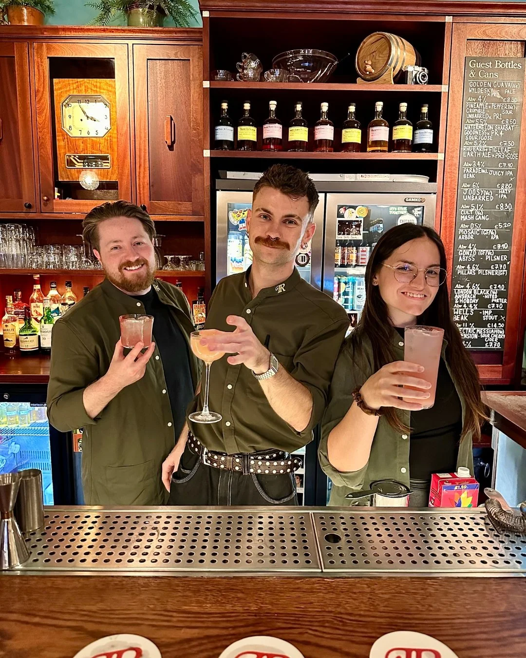 The bar team at Dishoom Permit Room