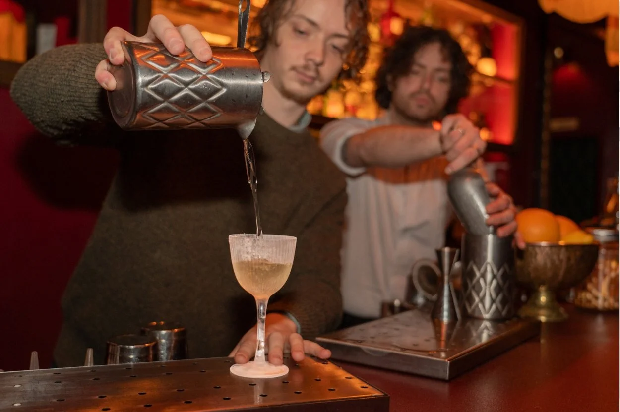 Two bartenders creating cocktails for Brighton Cocktail Festival