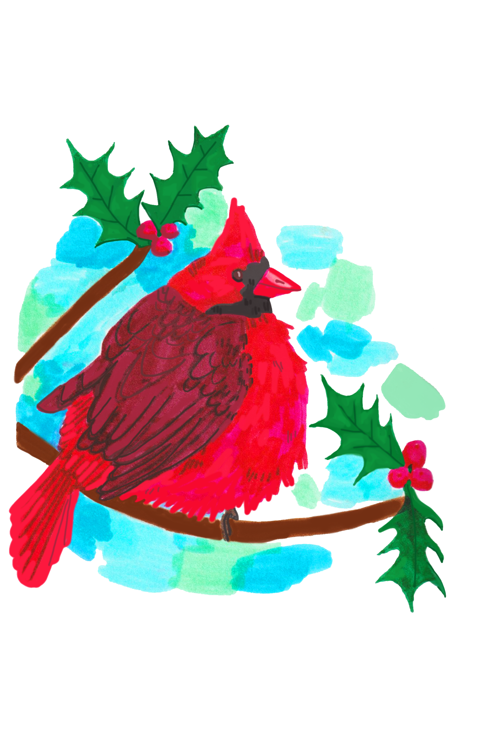 Cardinal Sticker