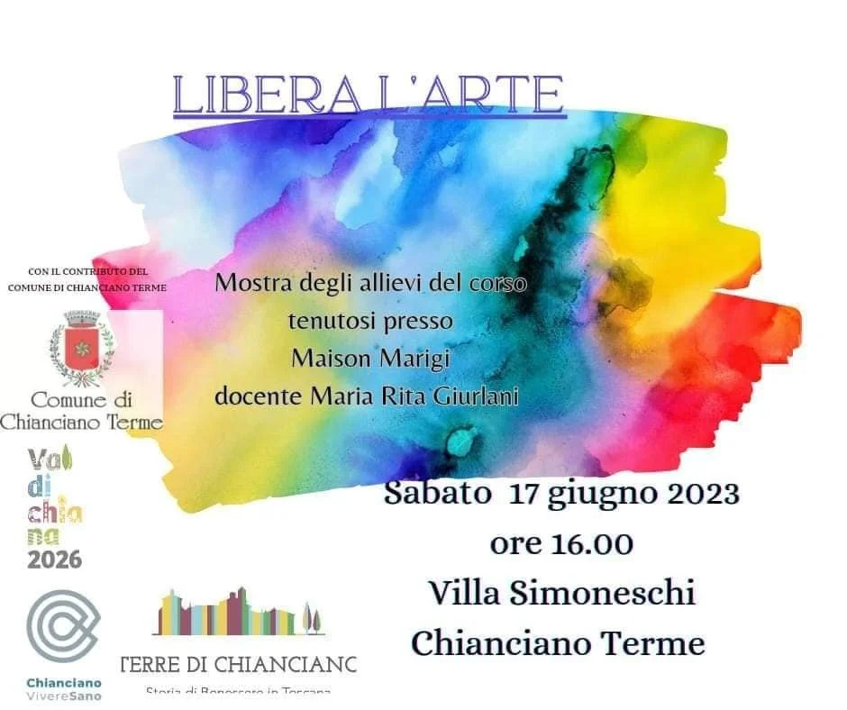 Evento MOSTRA PITTURA  lavori corso di PITTURA OLISTICA  Libera l'Arte 