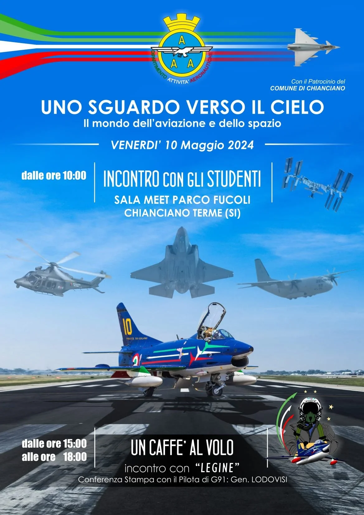 UNO SGUARDO VERSO IL CIELO                     Oggi 10 MAGGIO 2024  
Evento  di "coesione e sviluppo territoriale" collaborazione tra comuni e scuole. https://www.centritalianews.it › chianciano-terme-il-dipartimento...